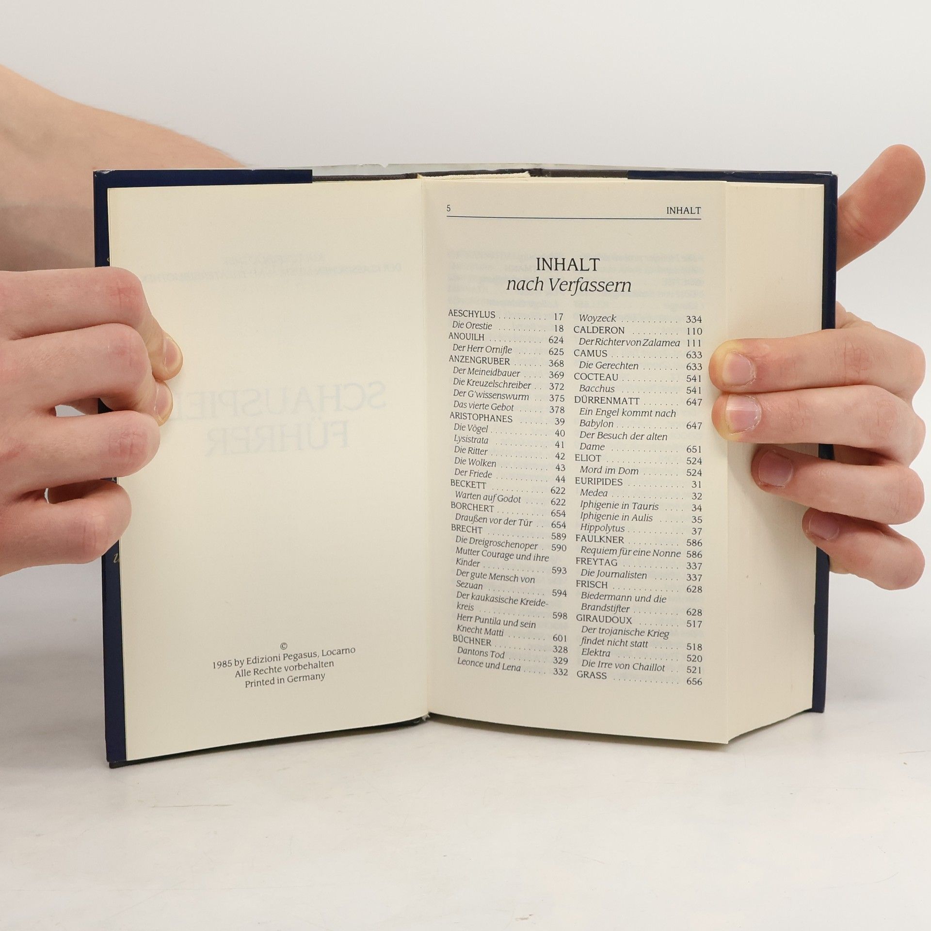 Autorenkollektiv Kulturbibliothek der Klassischen Musik - und Theaterbibliothek 1. Schauspielführer