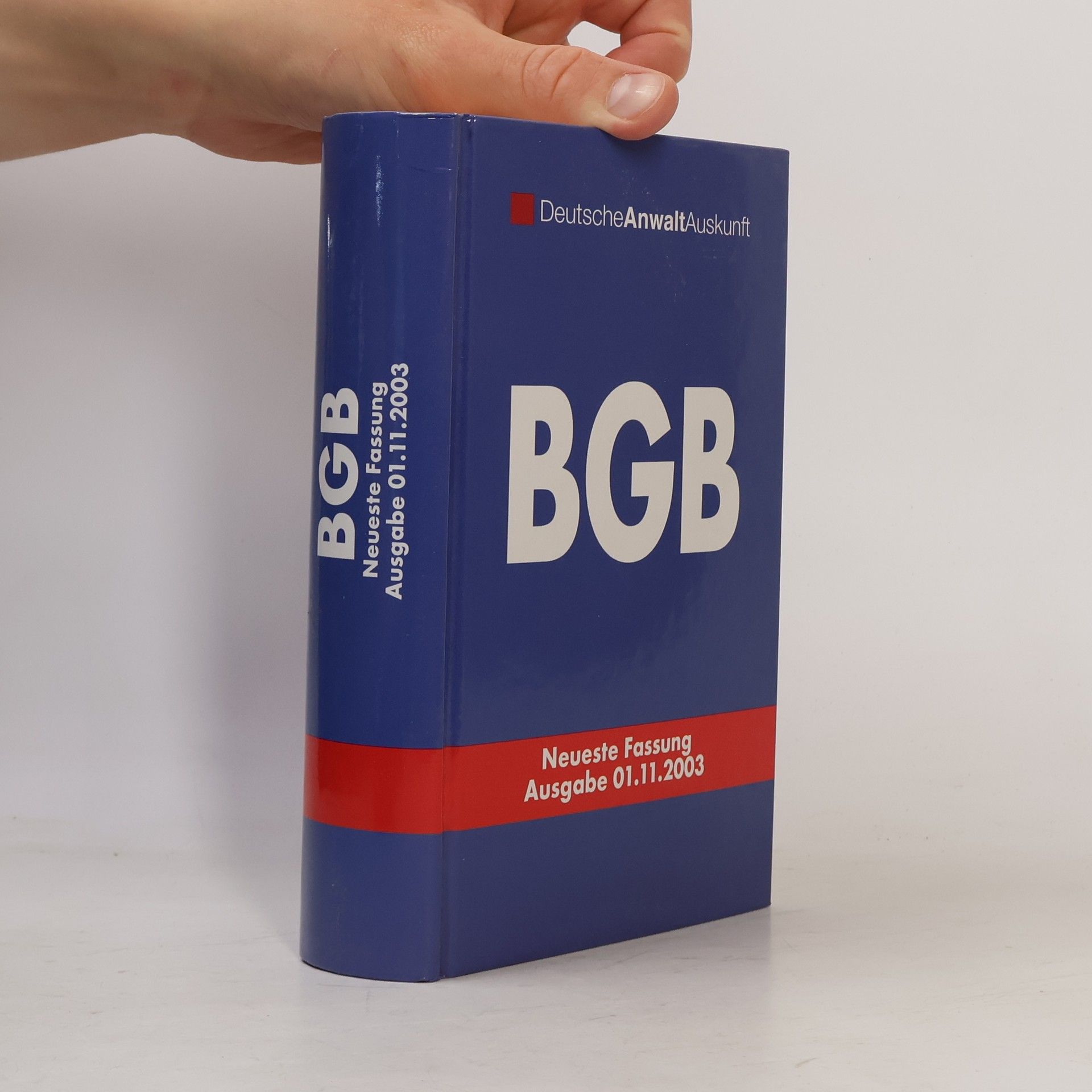 Kolektiv autorů BGB. Neuste Fassung Ausgabe 01.11.2003