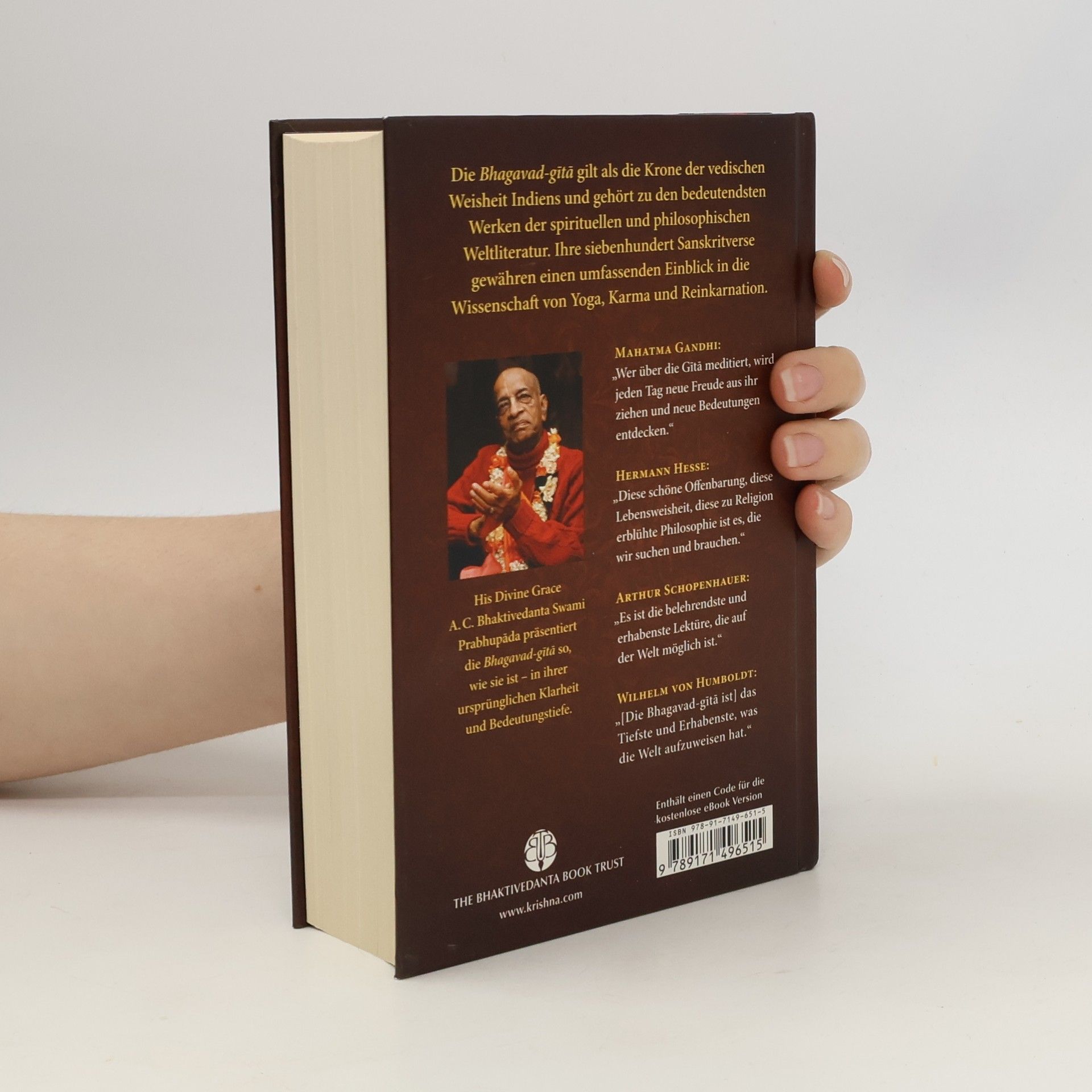 A.C. Bhaktivedanta Swami Prabhupada Bhagavad-gítá. Wie sie ist