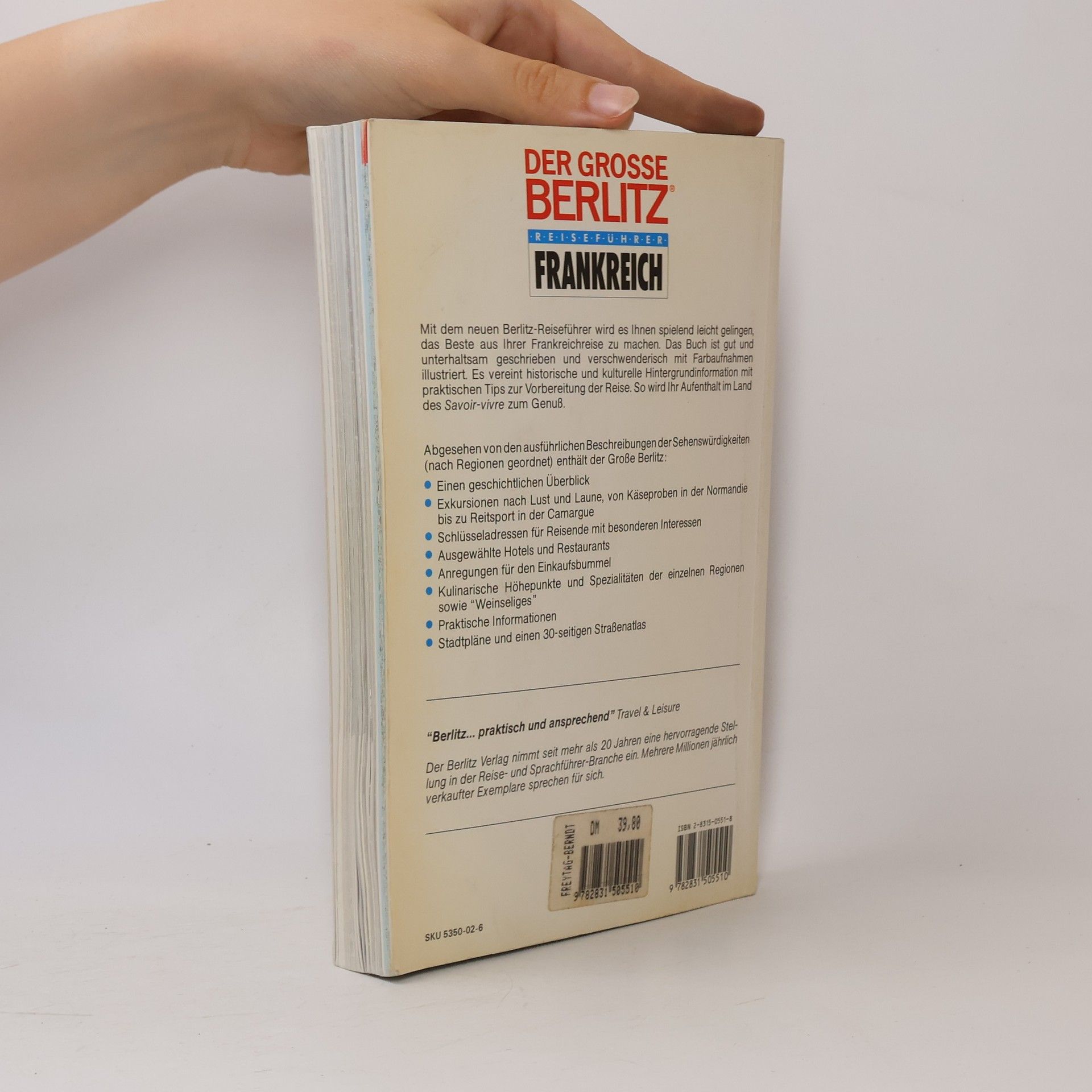 Jack Altman Der Grosse Berlitz Reiseführer Frankreich
