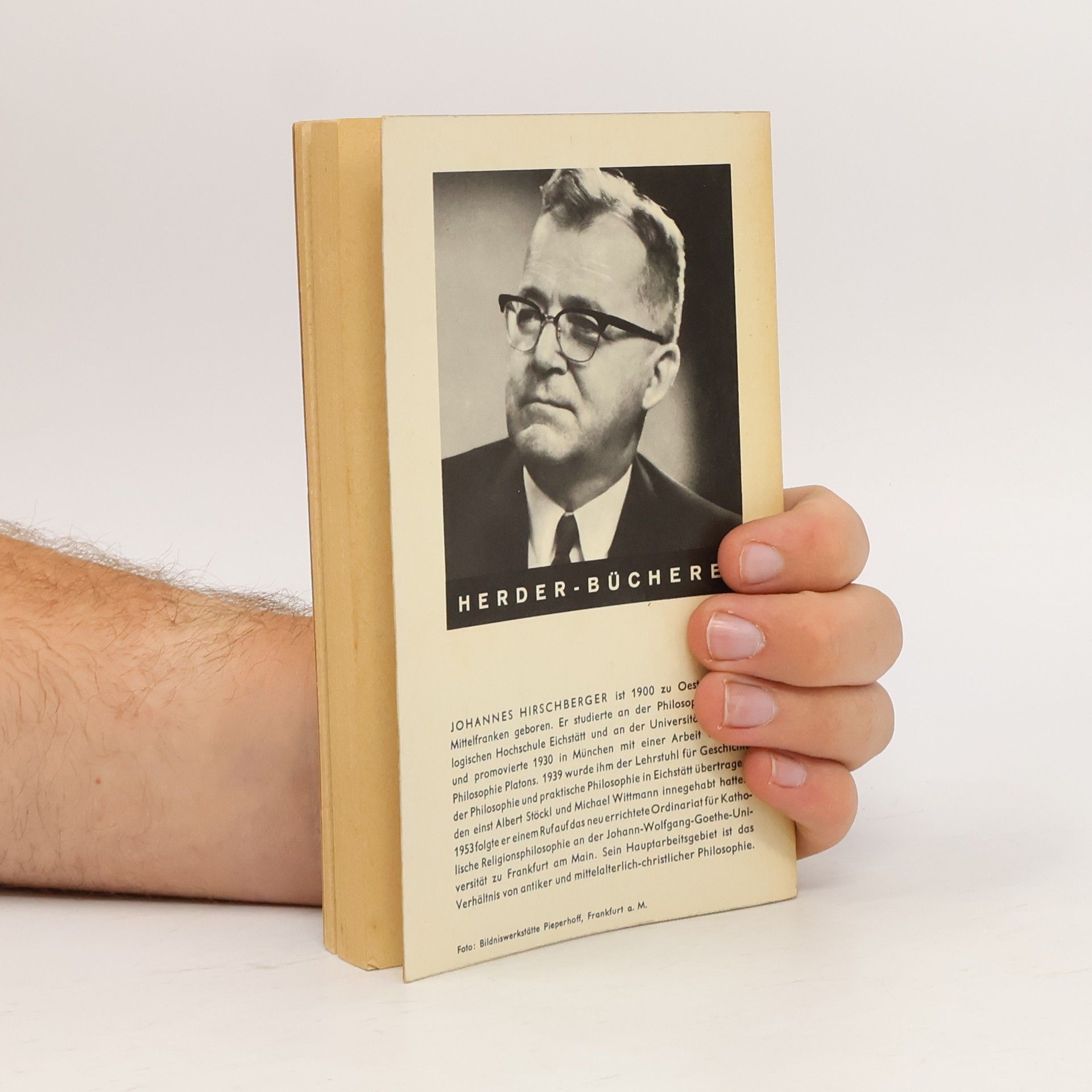 Johannes Hirschberger Kleine Philosophie Geschichte