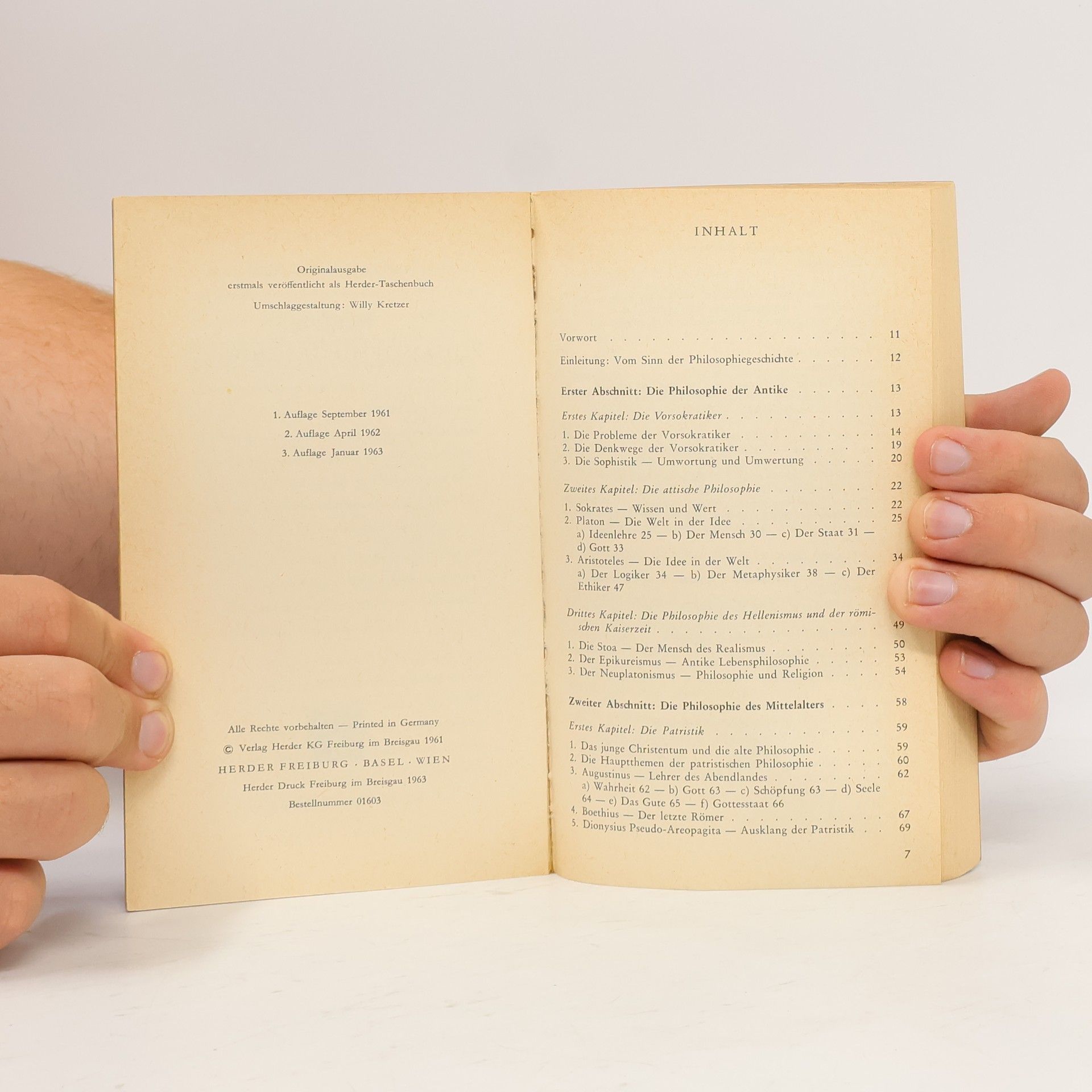 Johannes Hirschberger Kleine Philosophie Geschichte