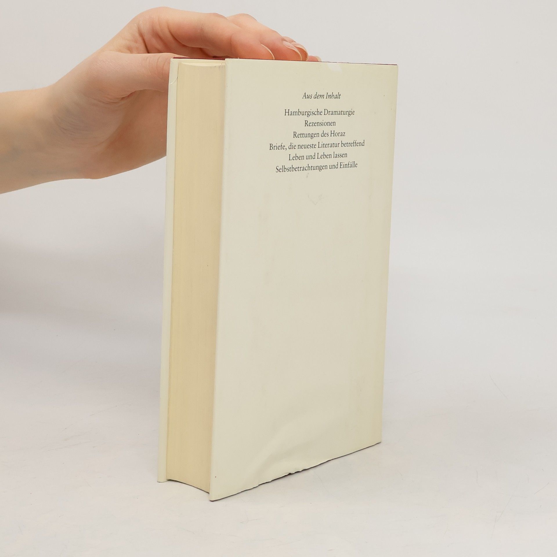 Gotthold Ephraim Lessing Werke in drei Bänden II