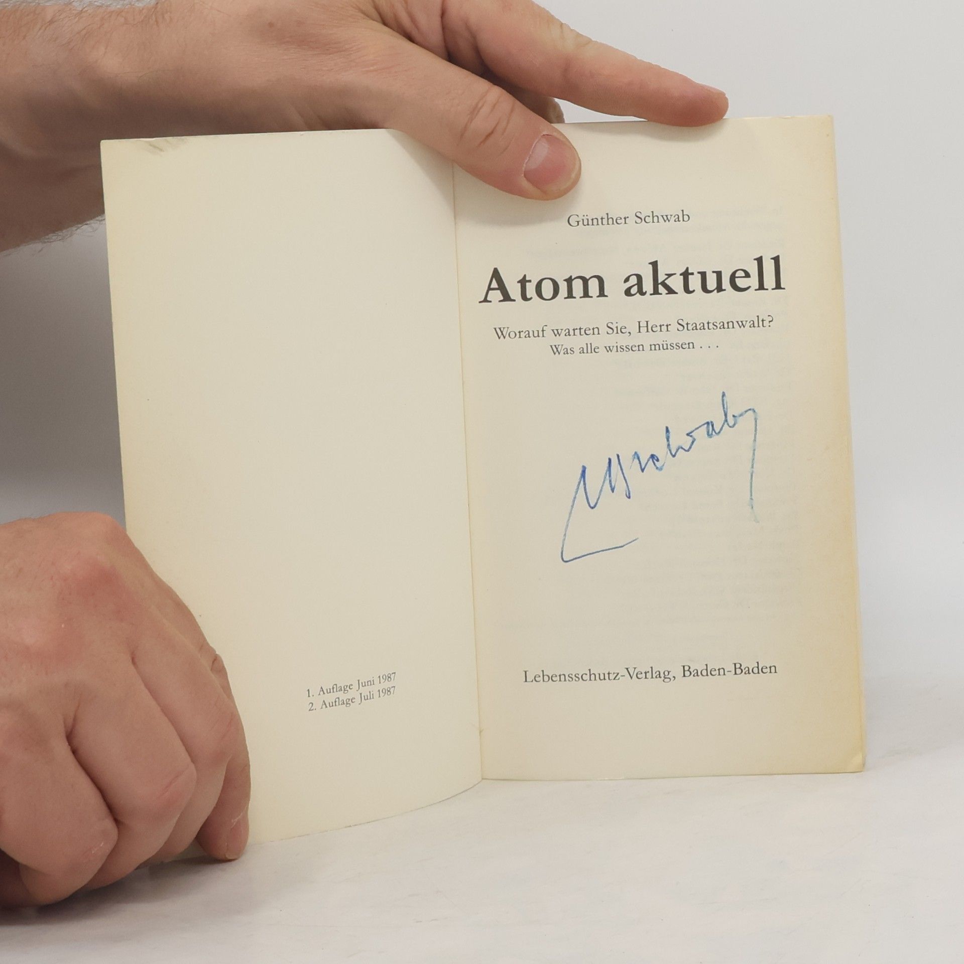 Günther Schwab Atom aktuell