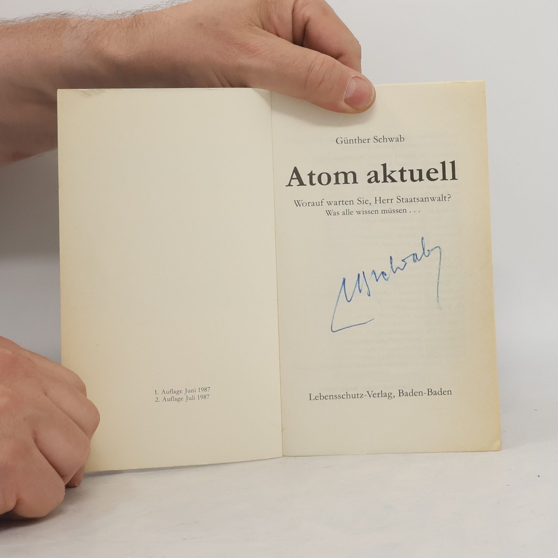 Günther Schwab Atom aktuell