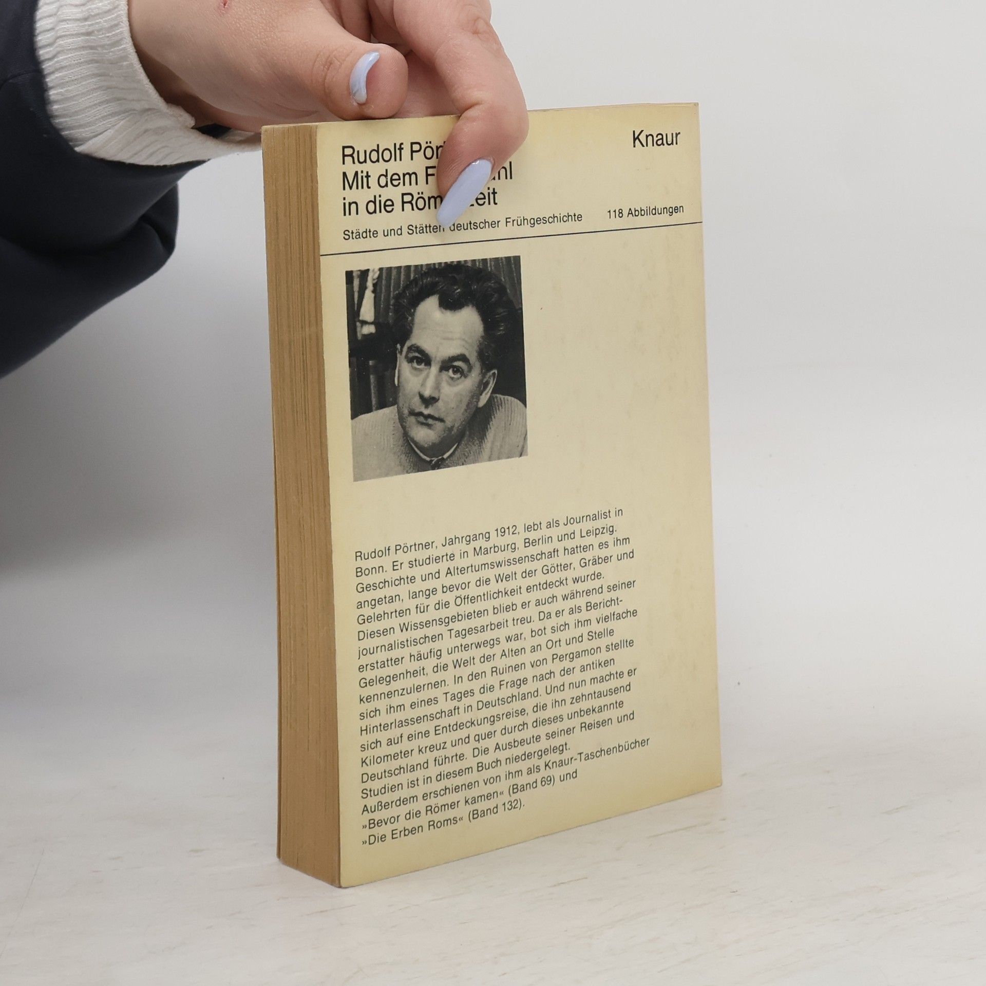 Rudolf Pörtner Mit dem Fahrstuhl in die Römerzeit