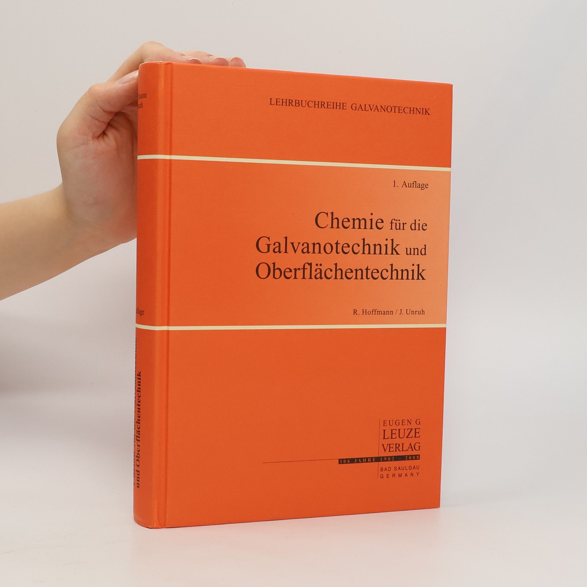 Chemie für die Galvanotechnik und Oberflächentechnik - 1. Auflage
