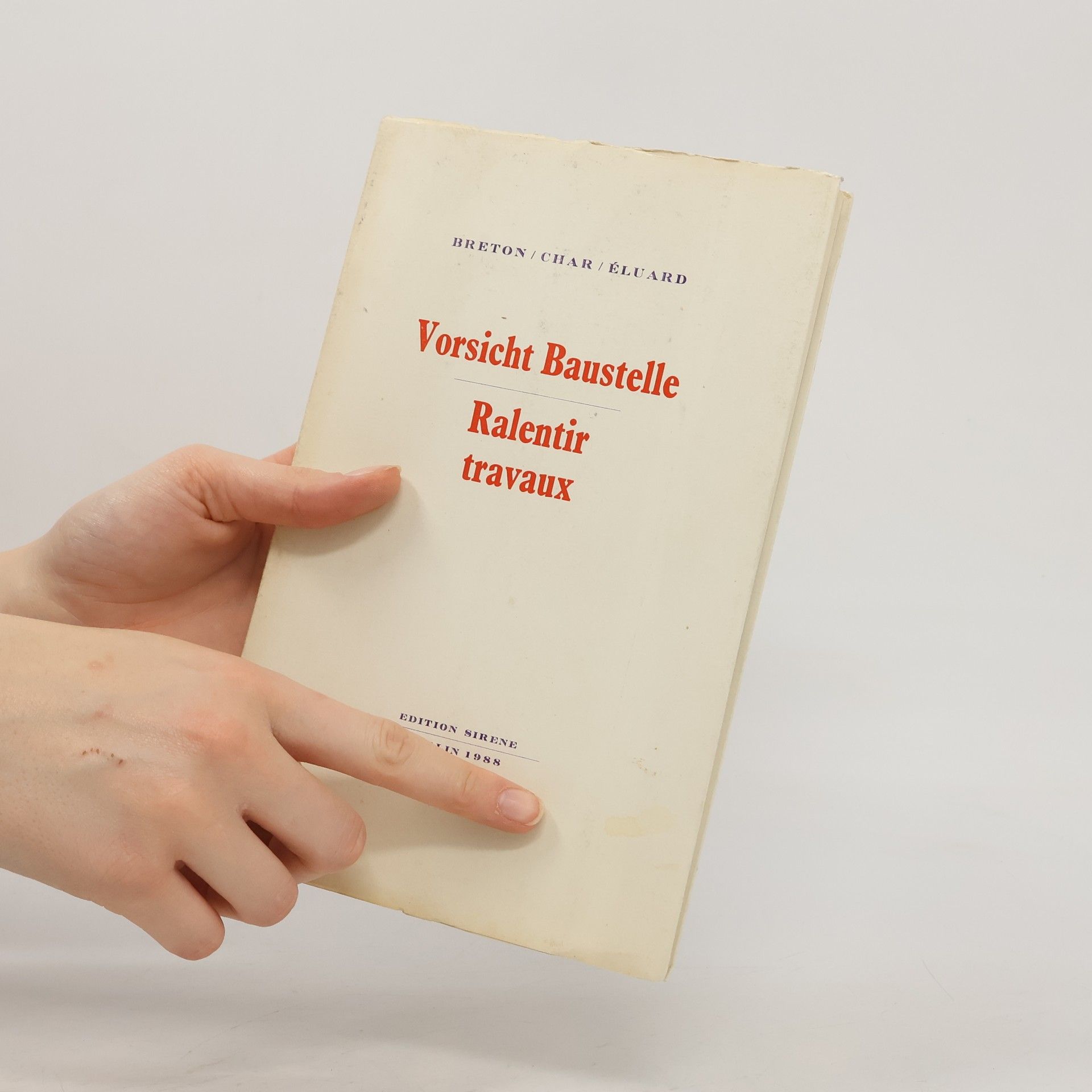 André Breton Ralentir travaux