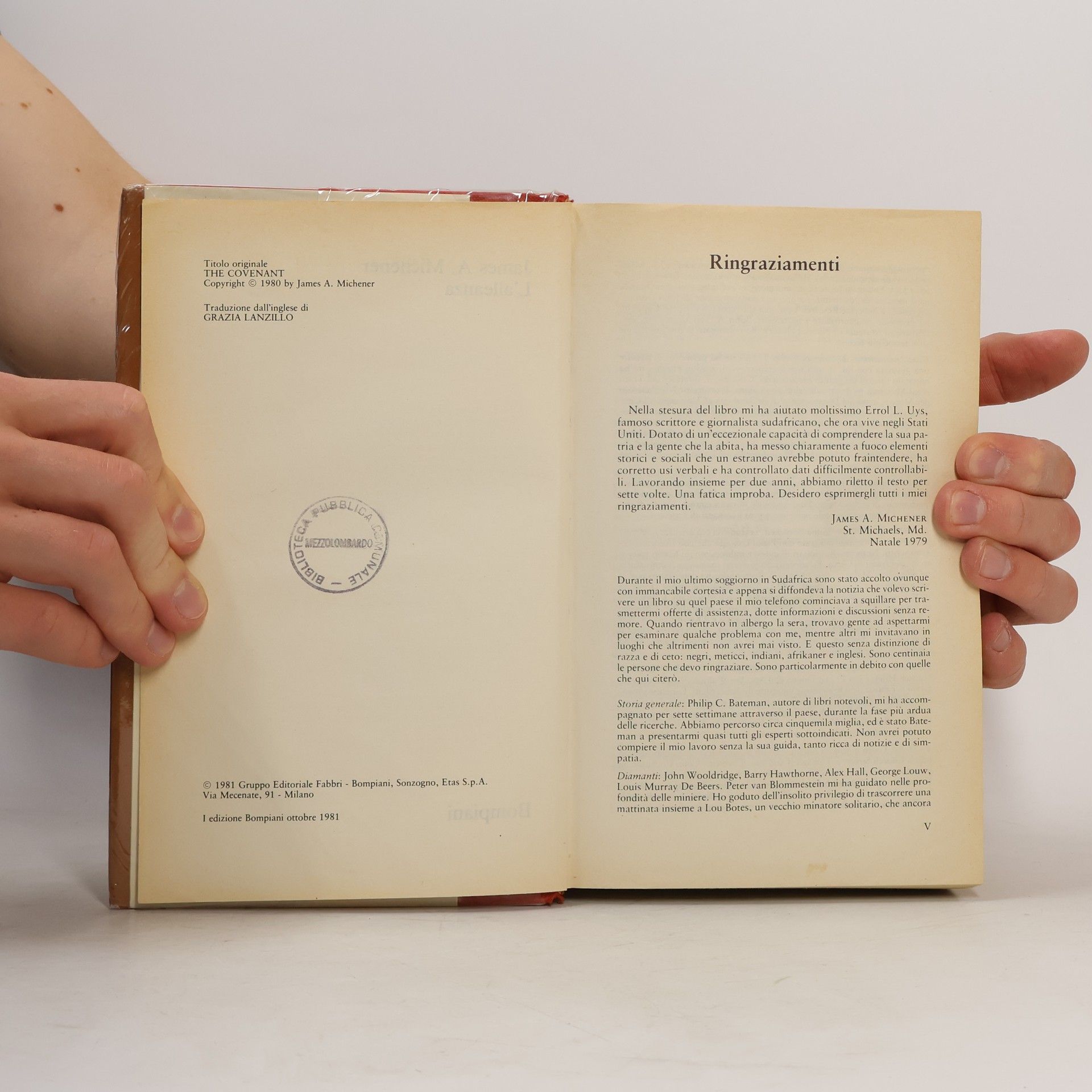 James A. Michener L'alleanza