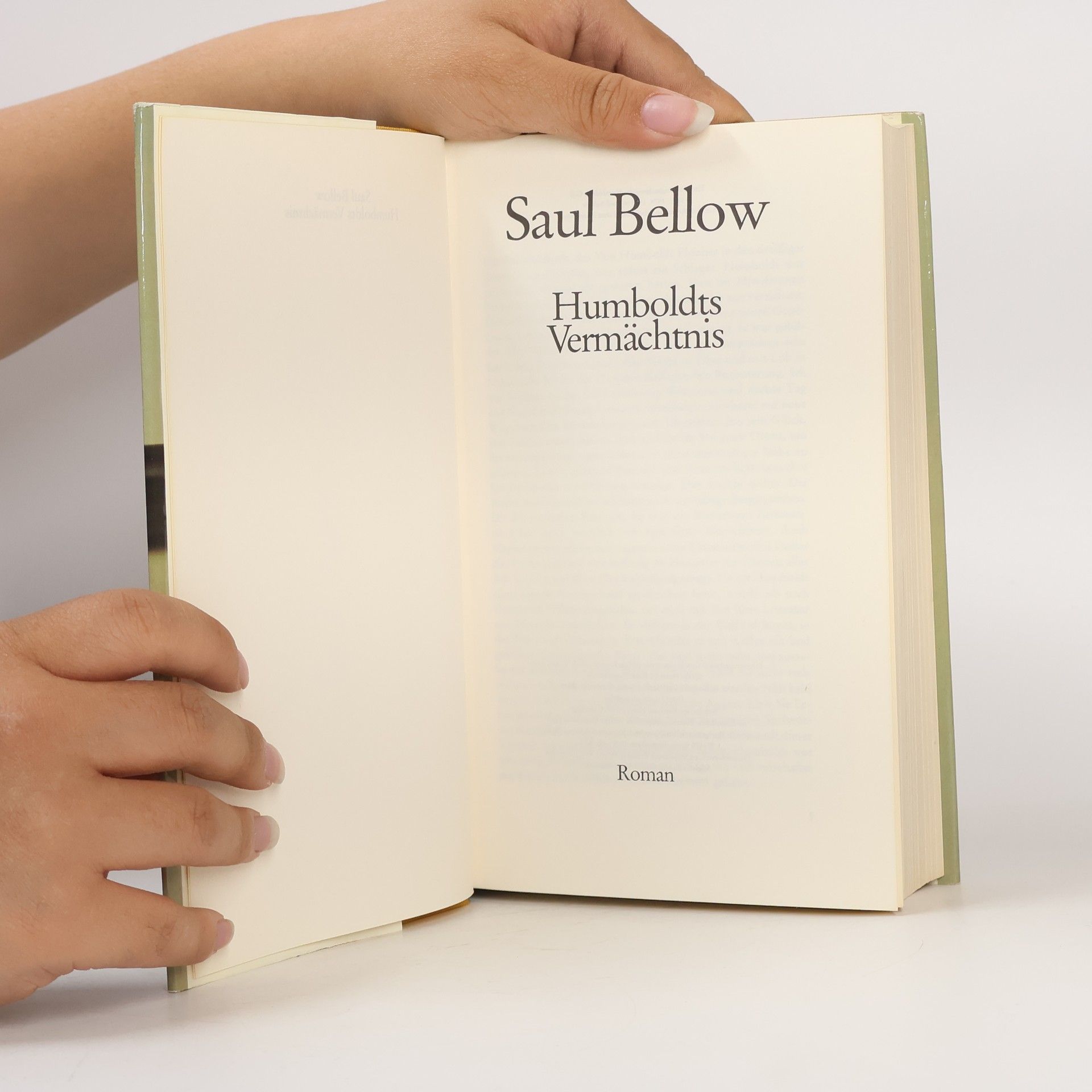 Saul Bellow Humboldts Vermächtnis