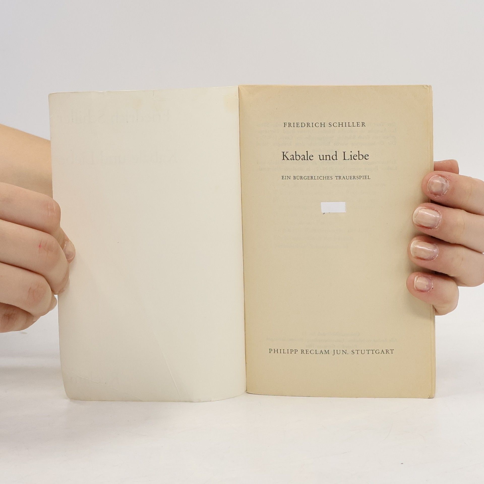 Friedrich Schiller Kabale und Liebe