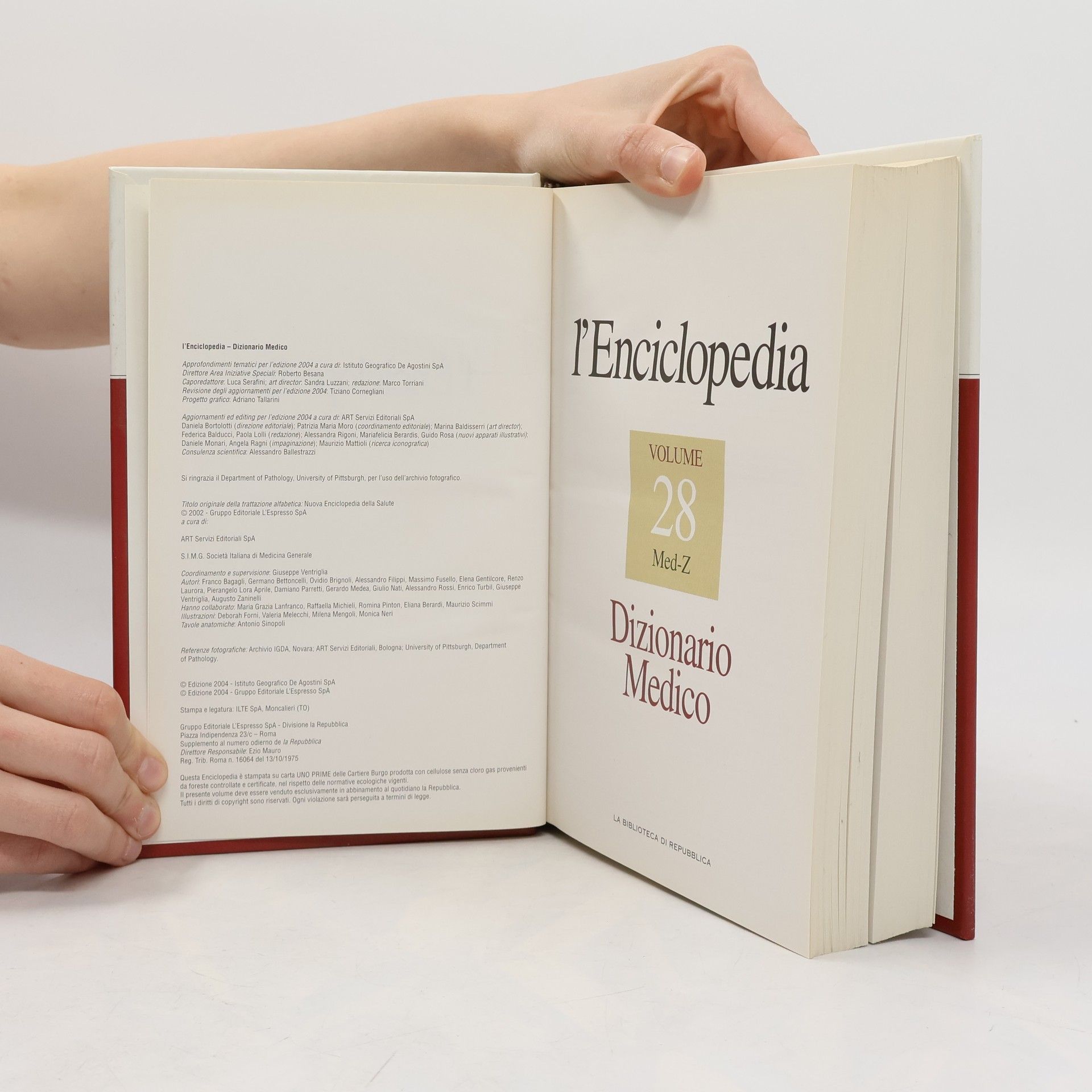 Autores varios L'Enciclopedia 28. Dizionario Medico Med-Z