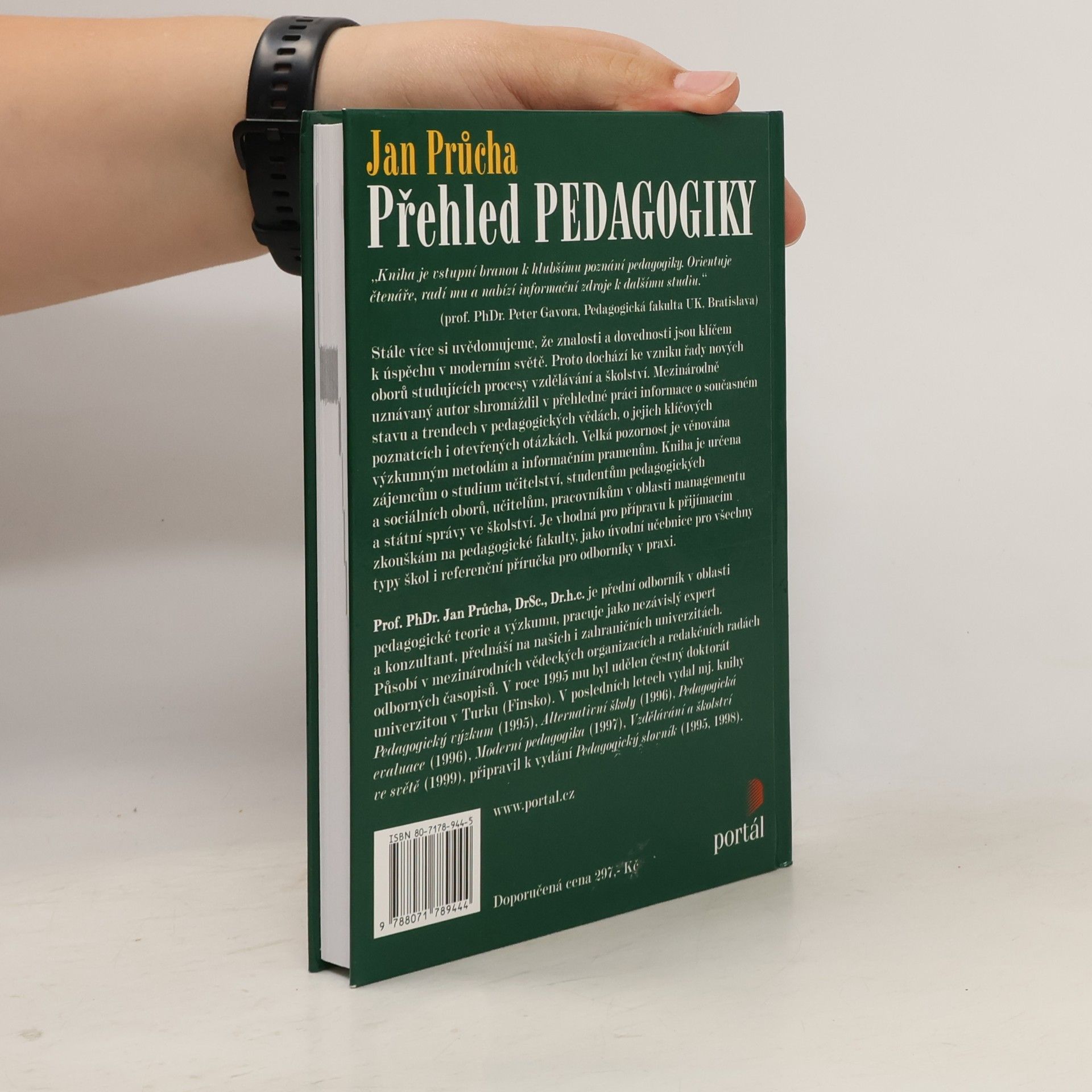Jan Průcha Přehled pedagogiky : Úvod do studia oboru
