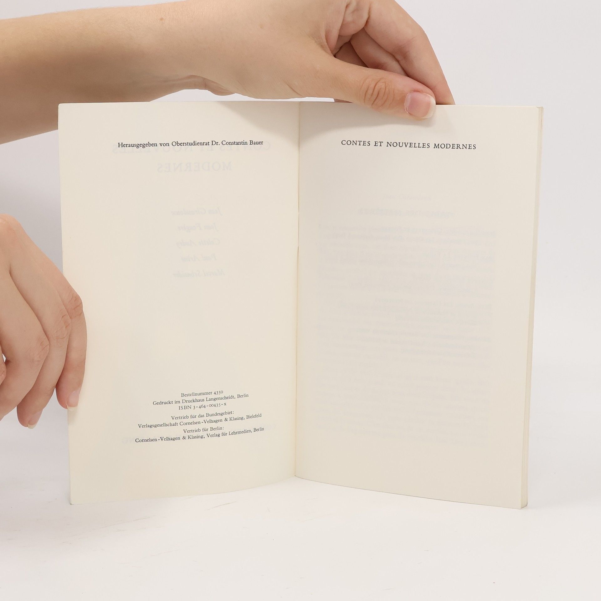 Contes et nouvelles modernes