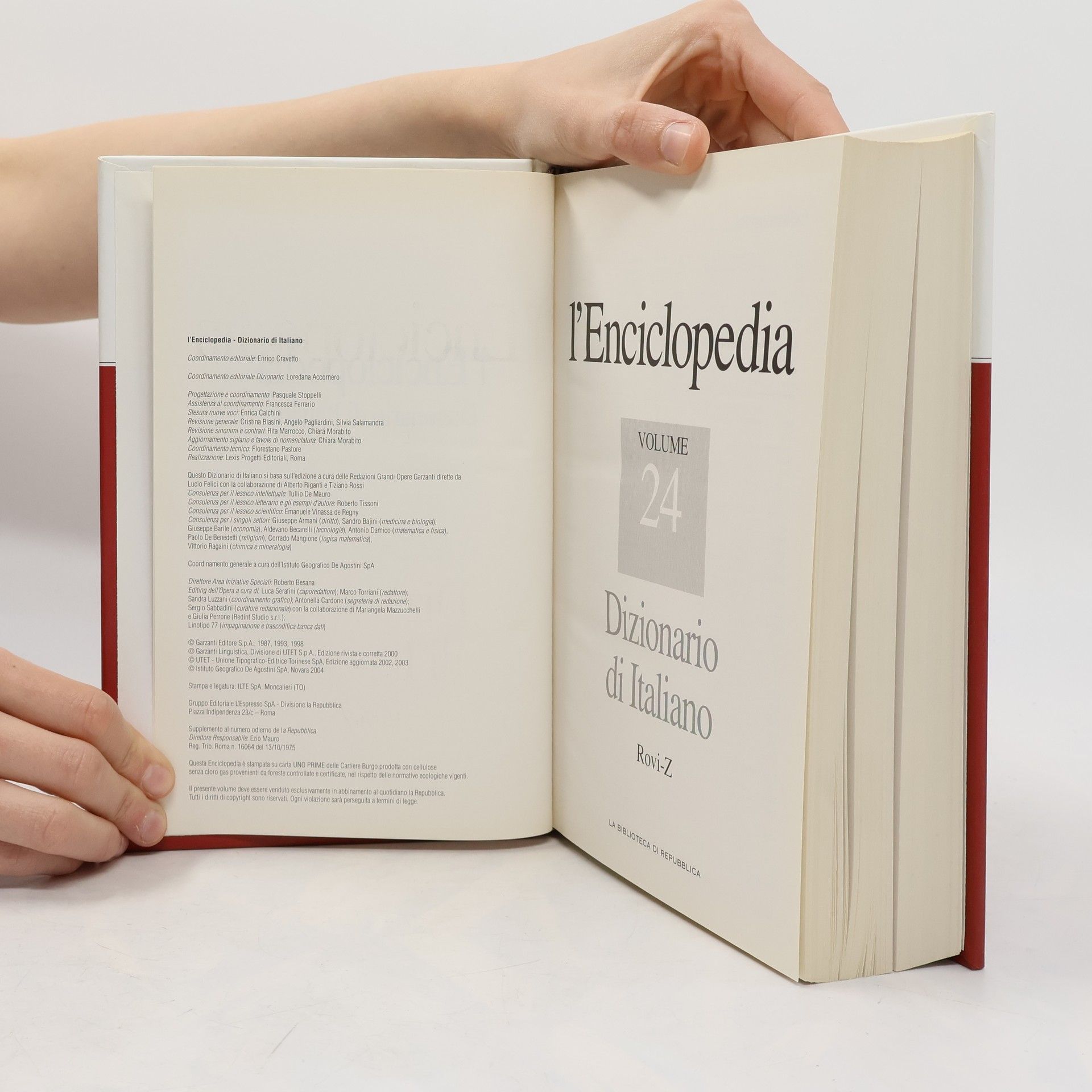 Autores varios l'Enciclopedia. Dizionario di Italiano 24. Rovi-Z