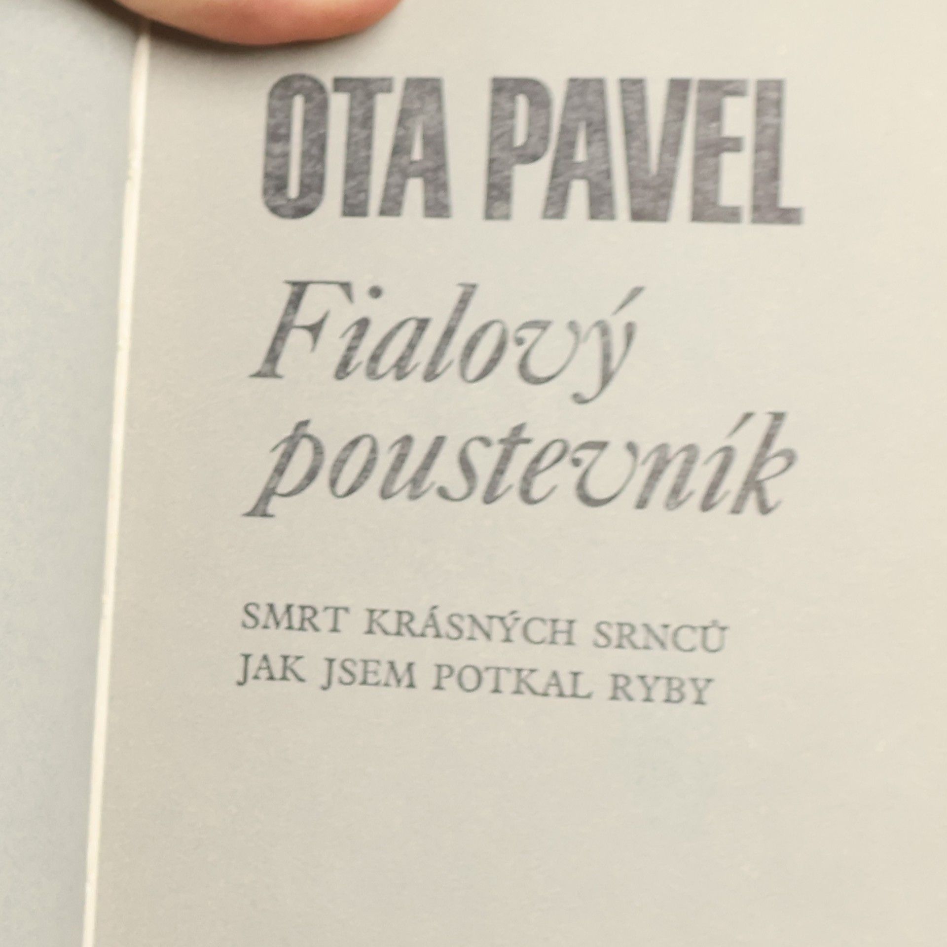 Ota Pavel Fialový poustevník
