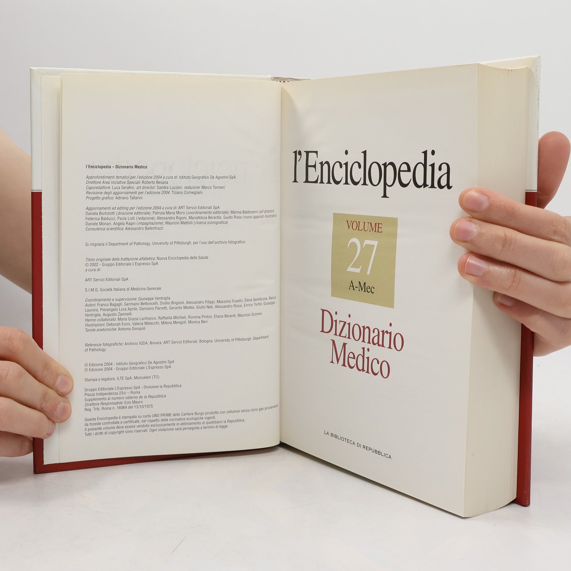 Various authors L'Enciclopedia. Dizionario Medico 27. A-Mec