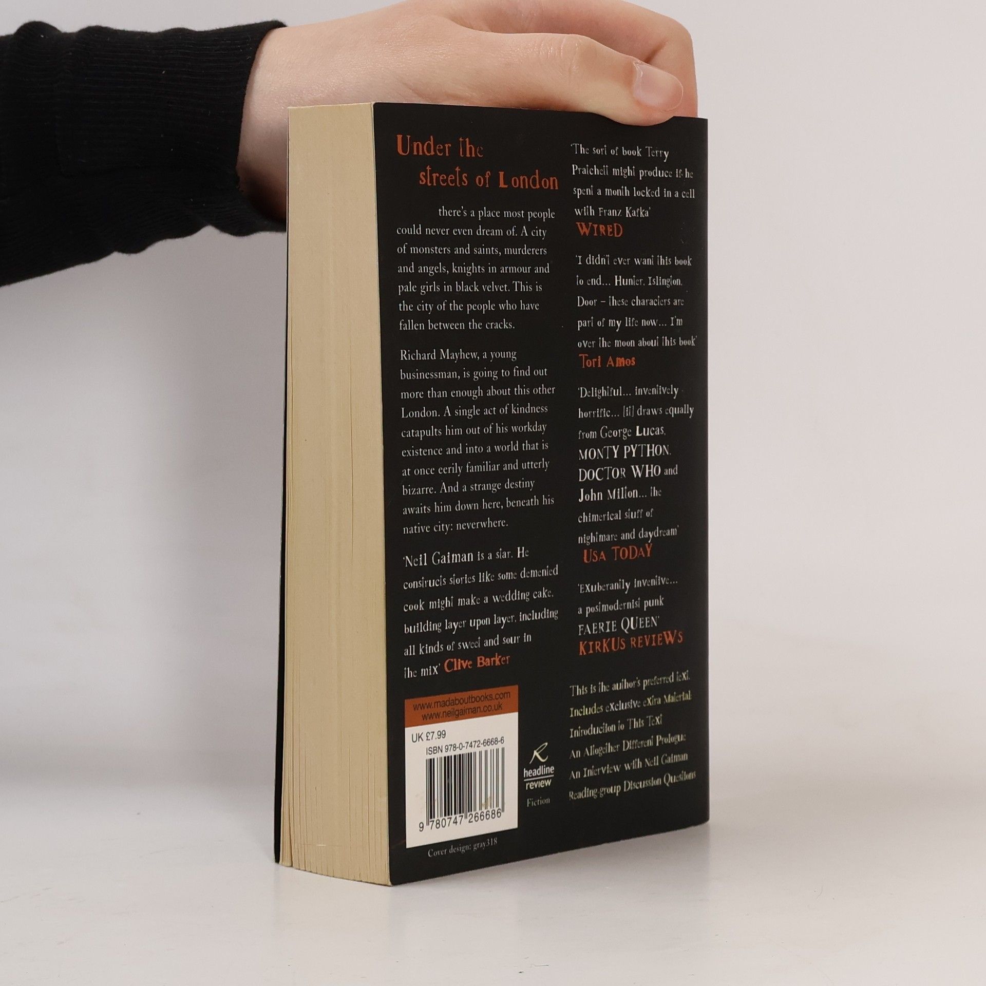 Neil Gaiman Neverwhere : the author's preferred text