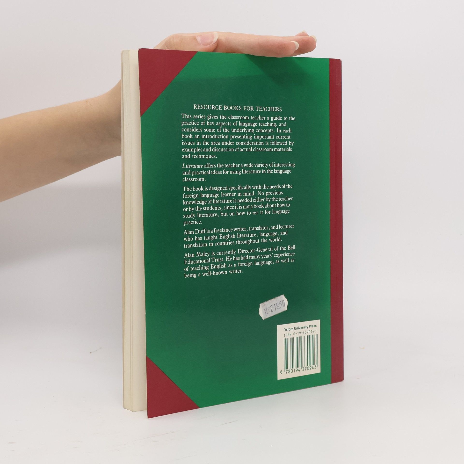 Alan Duff Literature