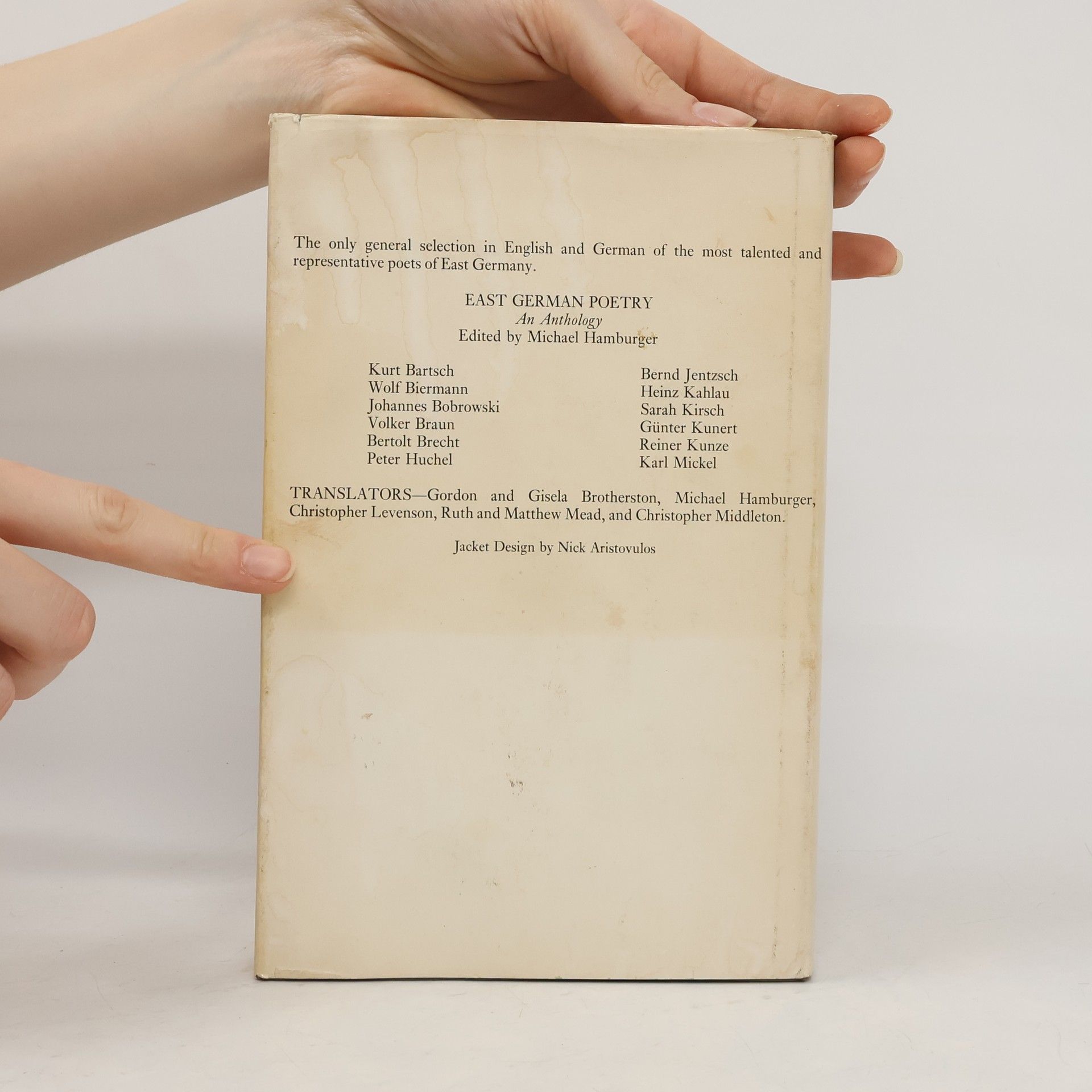 Michael Hamburger East German Poetry
