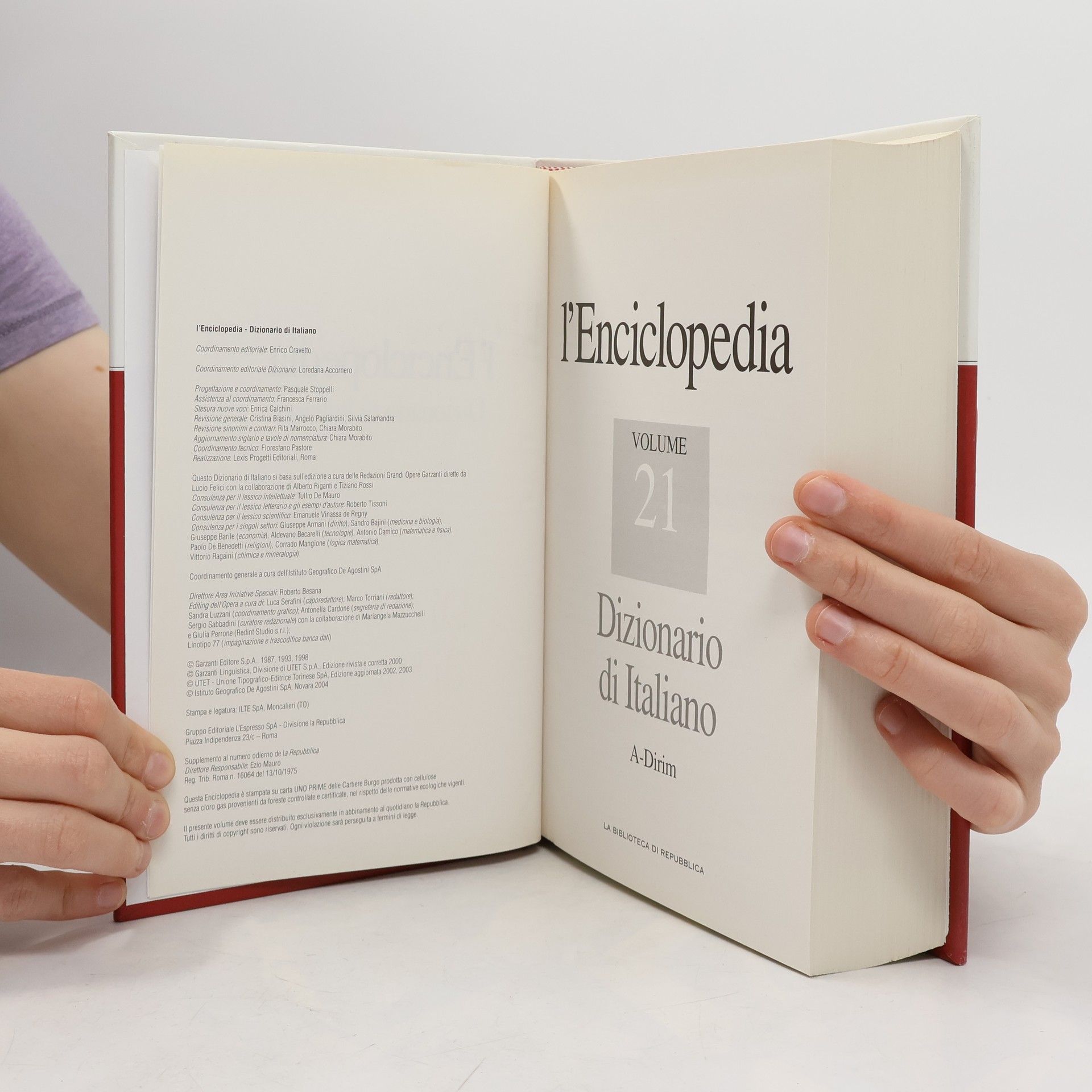 Kolektiv autorů l'Enciclopedia. Dizionario di Italiano 21. A-Dirim