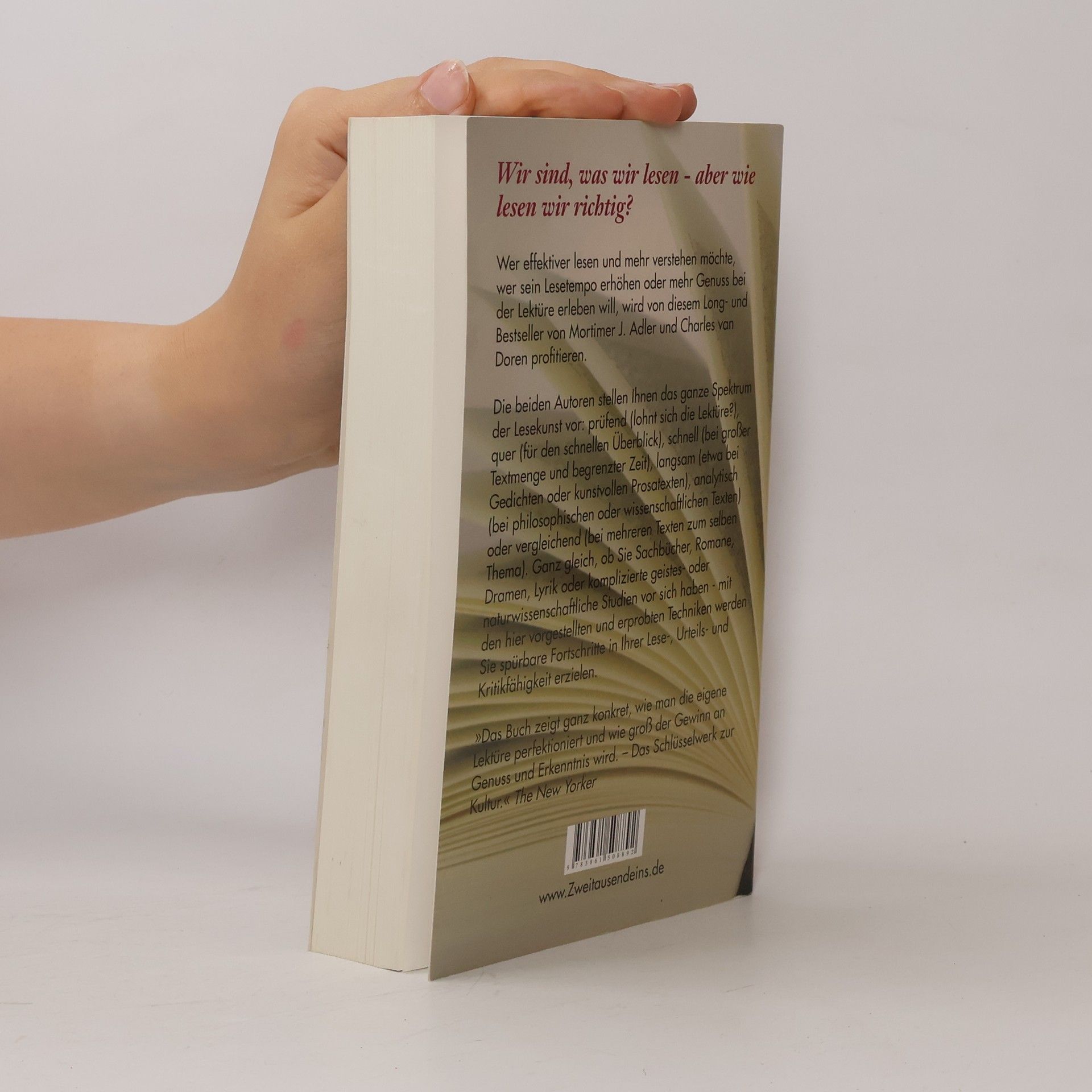 Mortimer J. Adler Wie man ein Buch liest