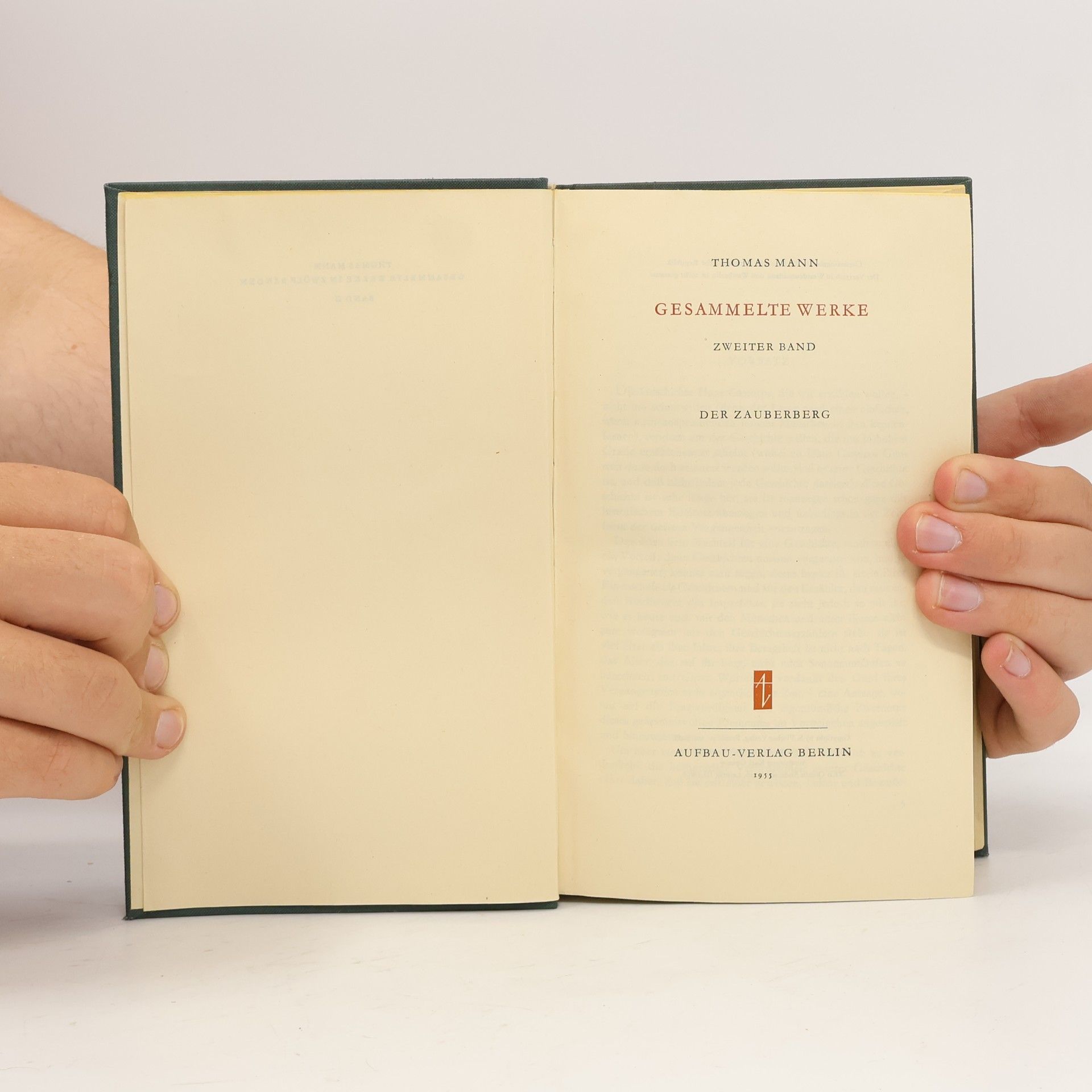 Thomas Mann Gesammelte Werke. Zweiter Band