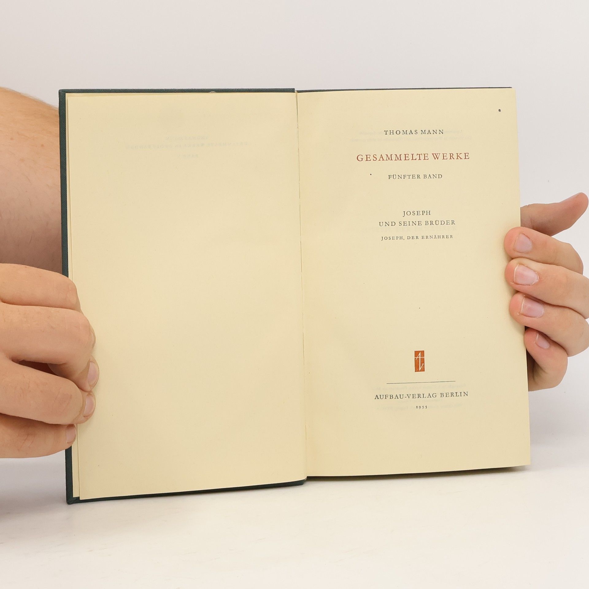 Thomas Mann Gesammelte Werke. Fünfter Band