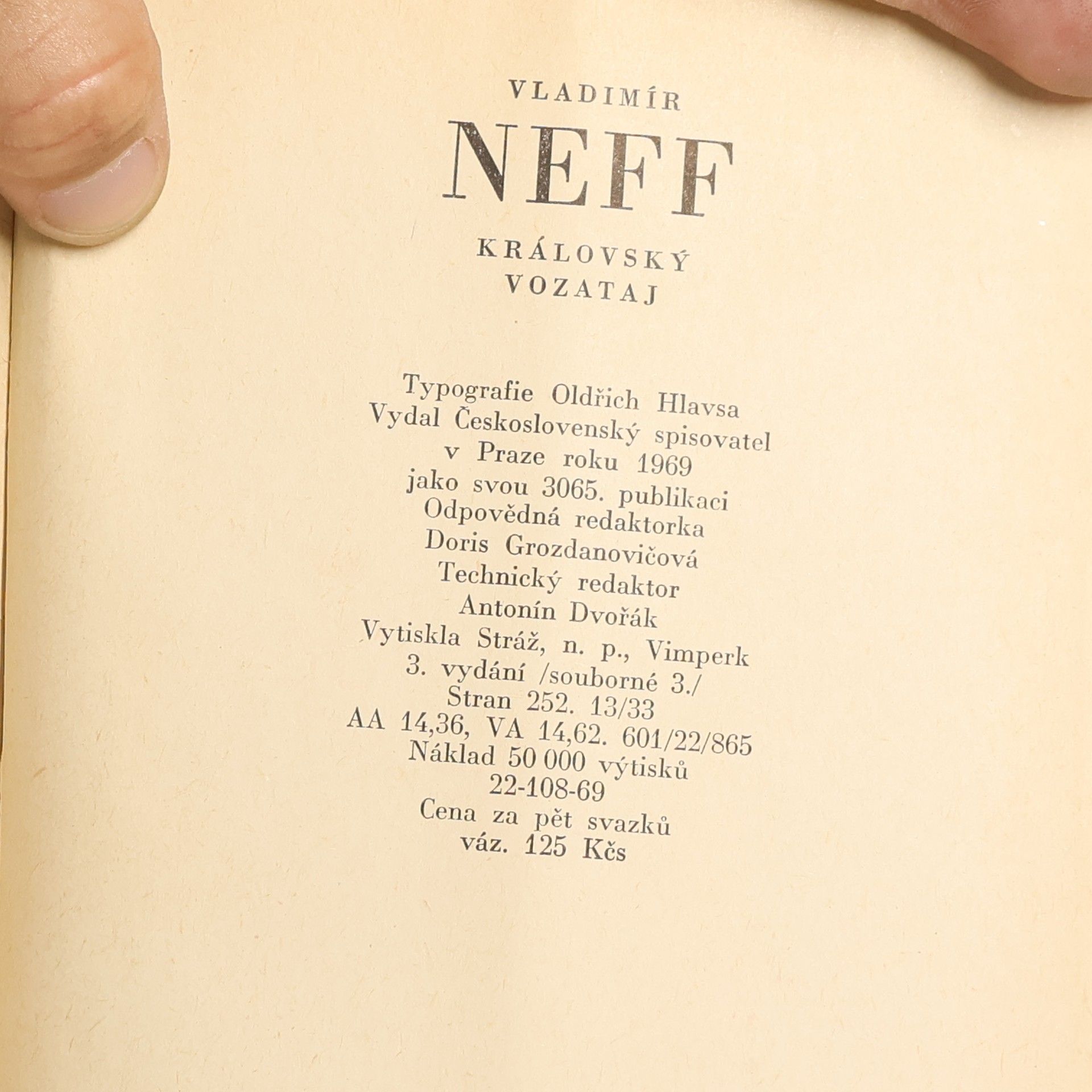 Vladimír Neff Královský vozataj 5