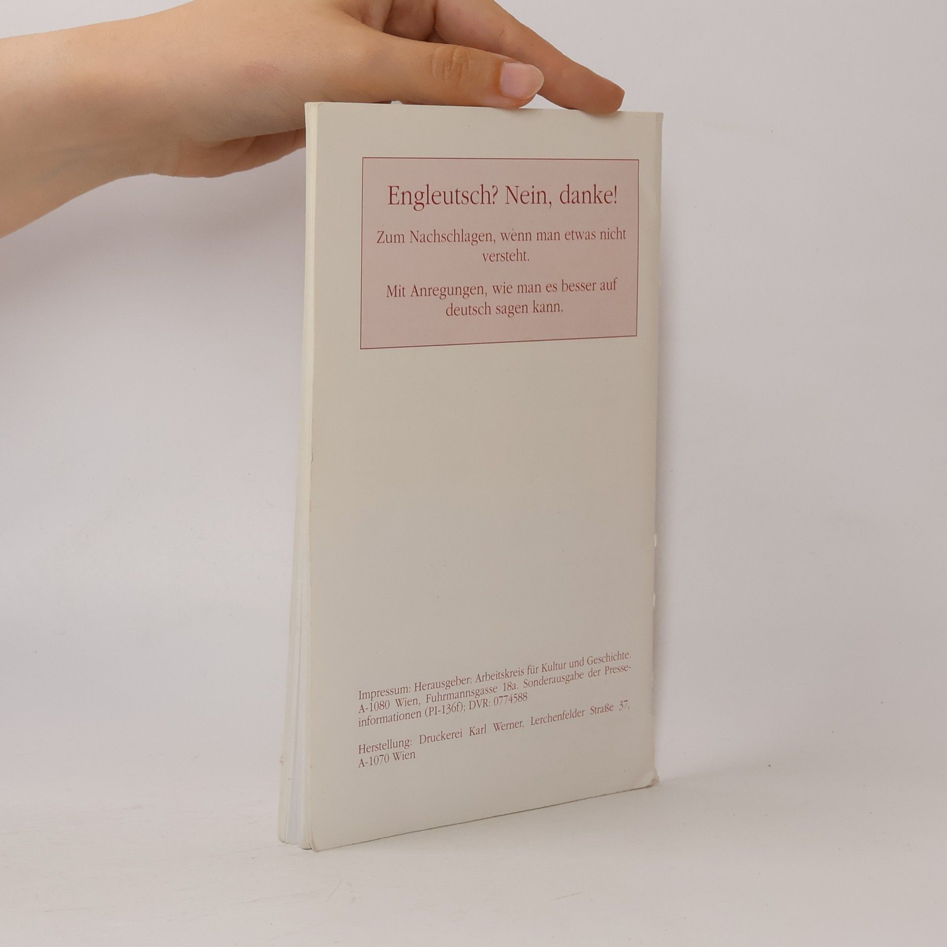 Autores varios Engleutsch? Nein danke!