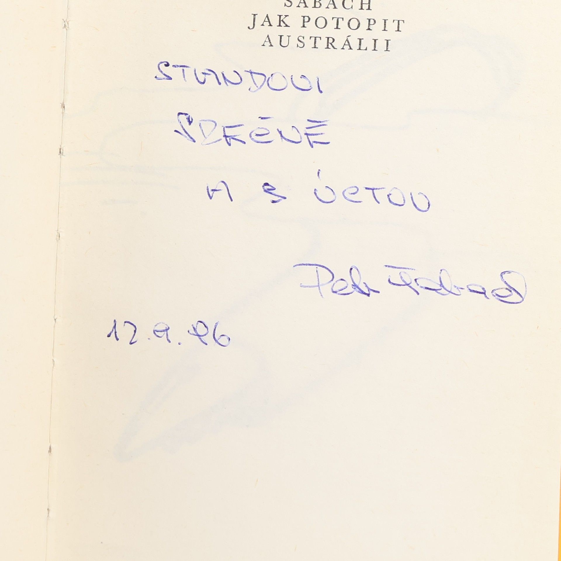 Petr Šabach Jak potopit Austrálii