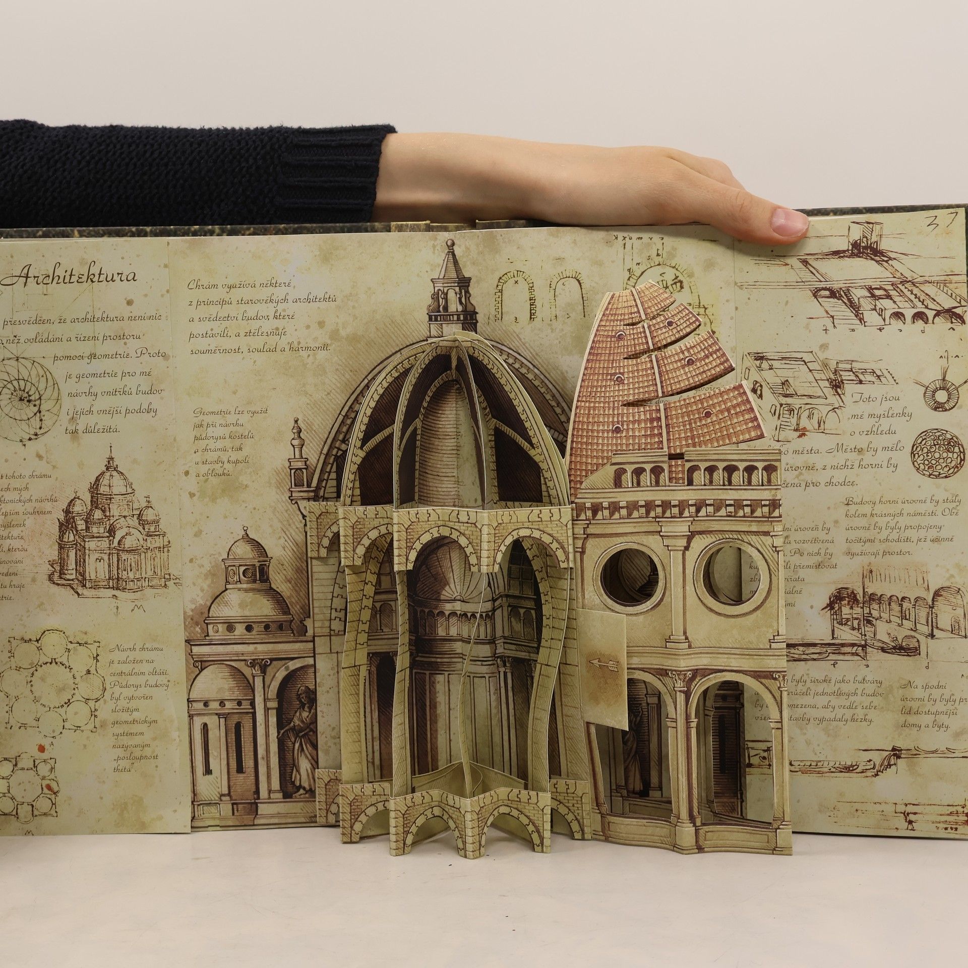 Jaspere Bark Vynálezy Leonarda da Vinci (pop-up leporelo)