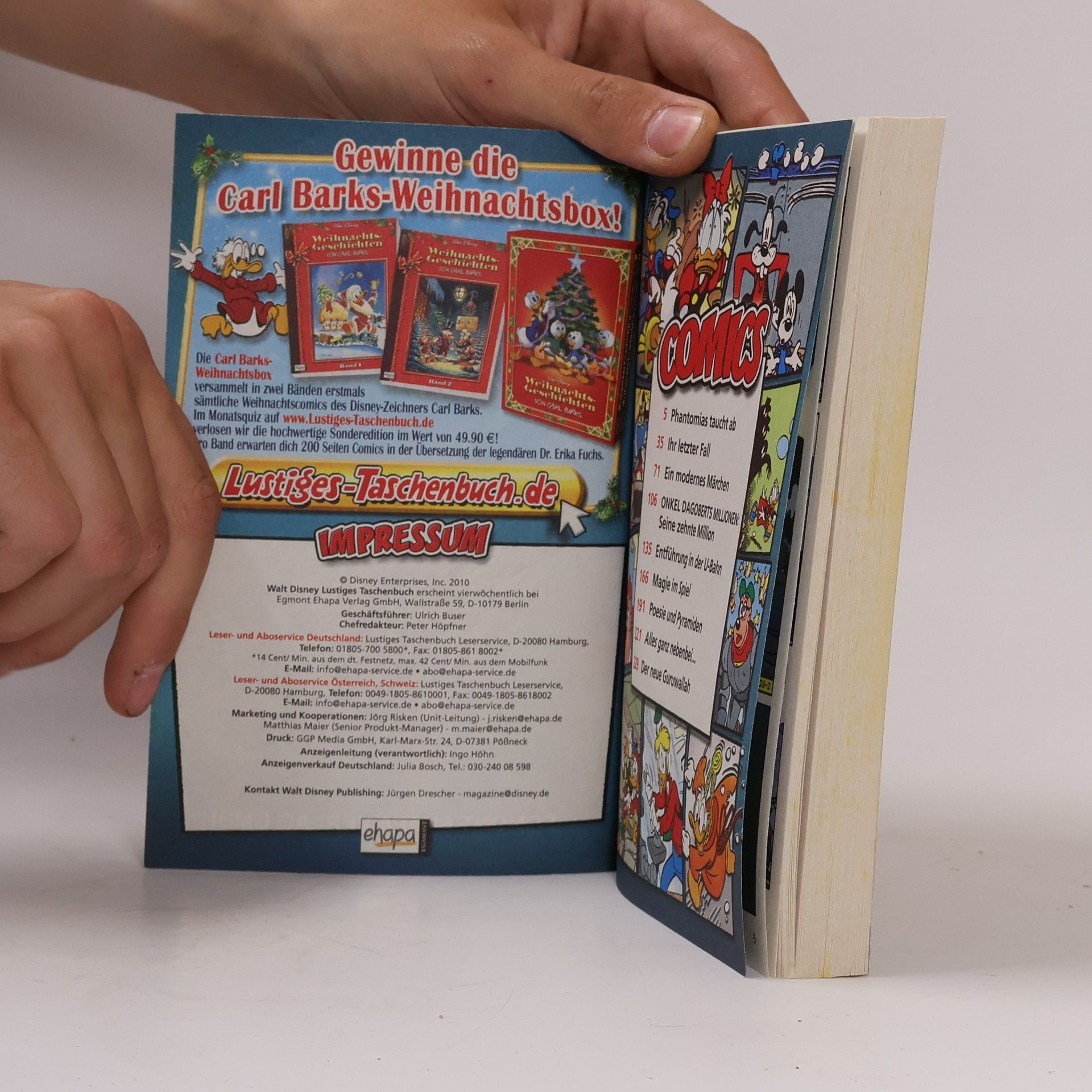 Walt Disney Lustiges Taschenbuch 408. Phantomias Taucht AB