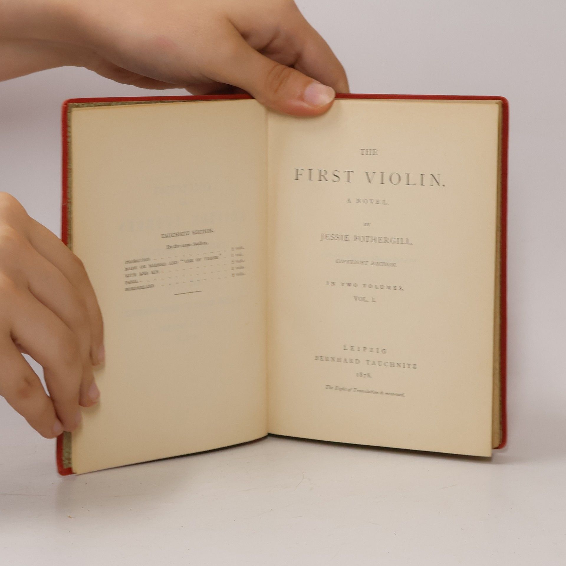 Fothergill  Jessie The First Violin I