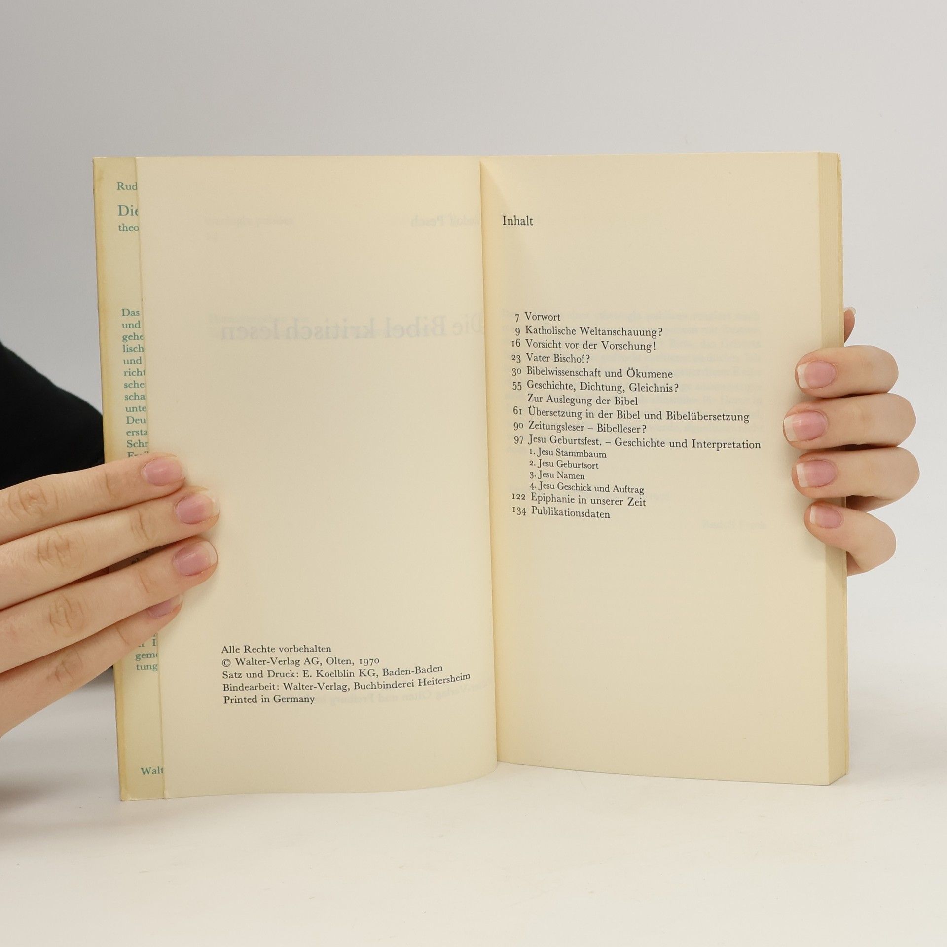 Rudolf Johannes Pesch Die Bibel kritisch lesen