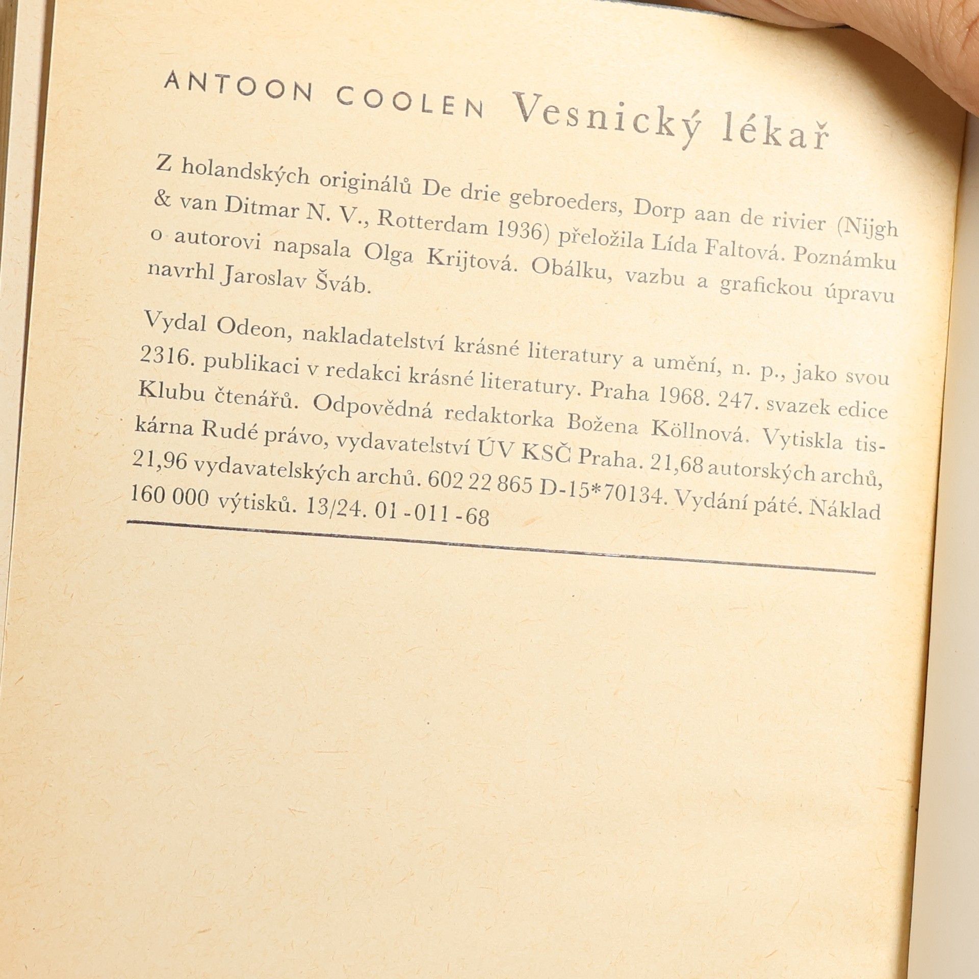 Antoon Coolen Vesnický lékař