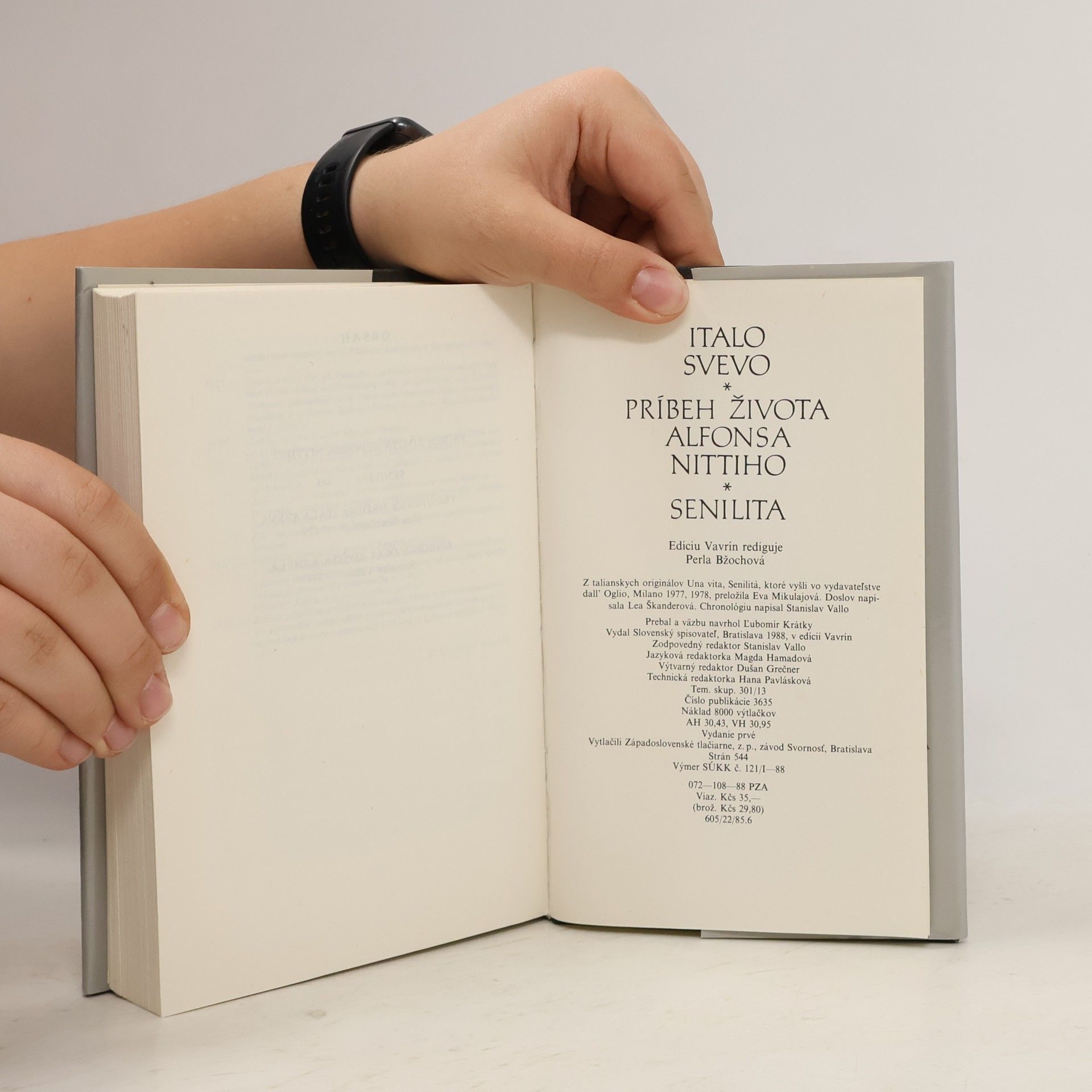 Italo Svevo Príbeh života Alfonsa Nittiho, Senilita