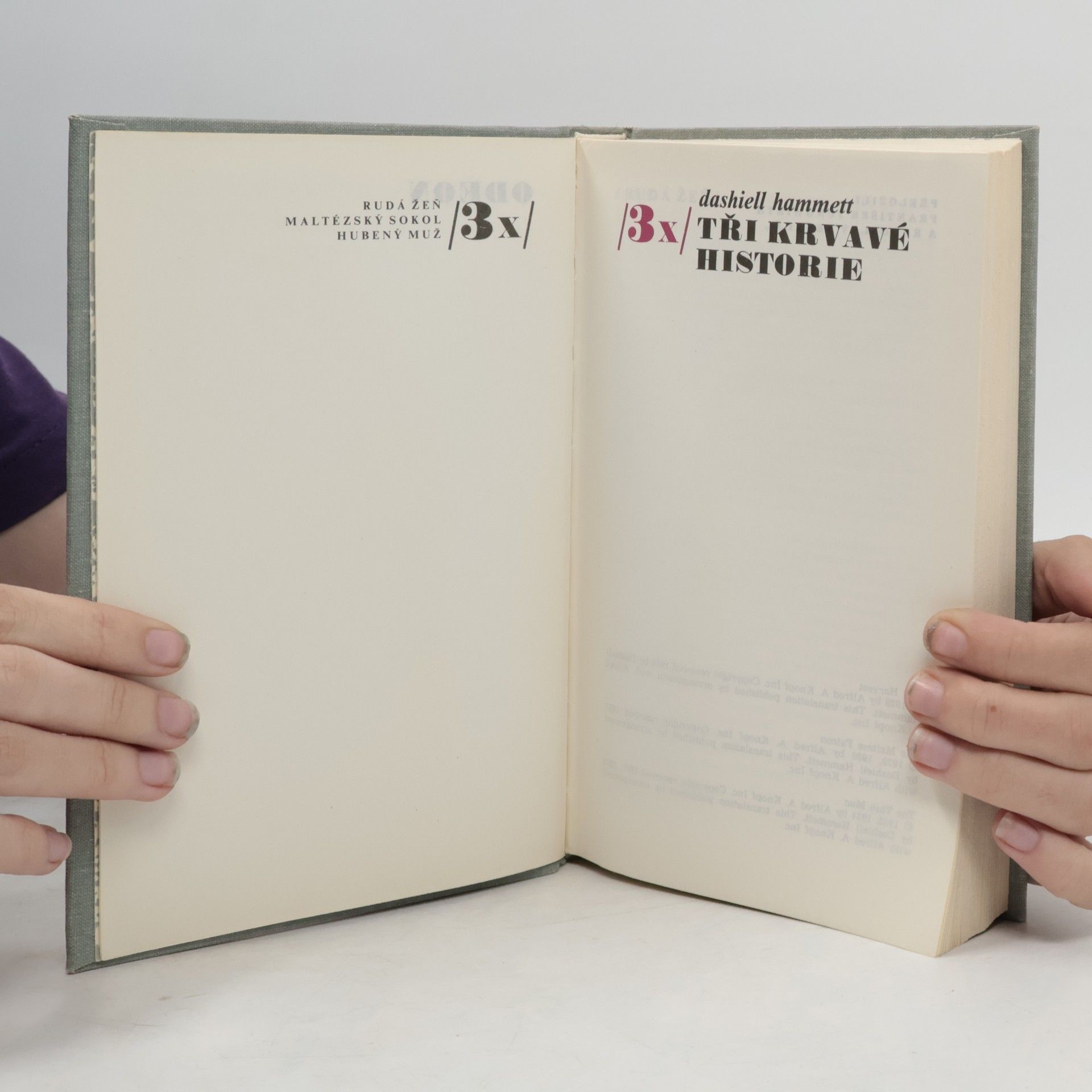 Dashiell Hammett Tři krvavé historie