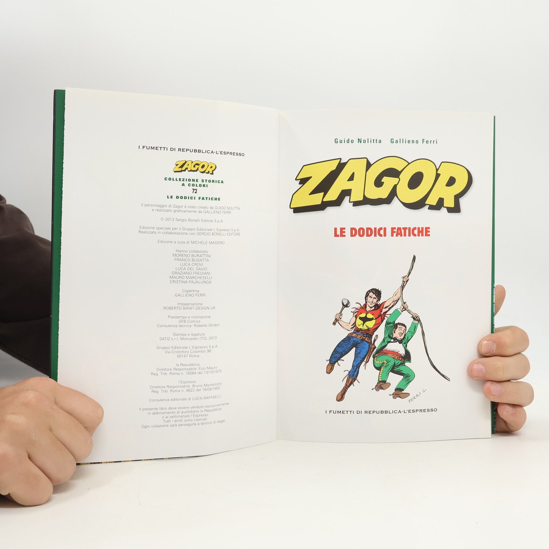 Gallieno Ferri Zagor 72. Le dodici fatiche