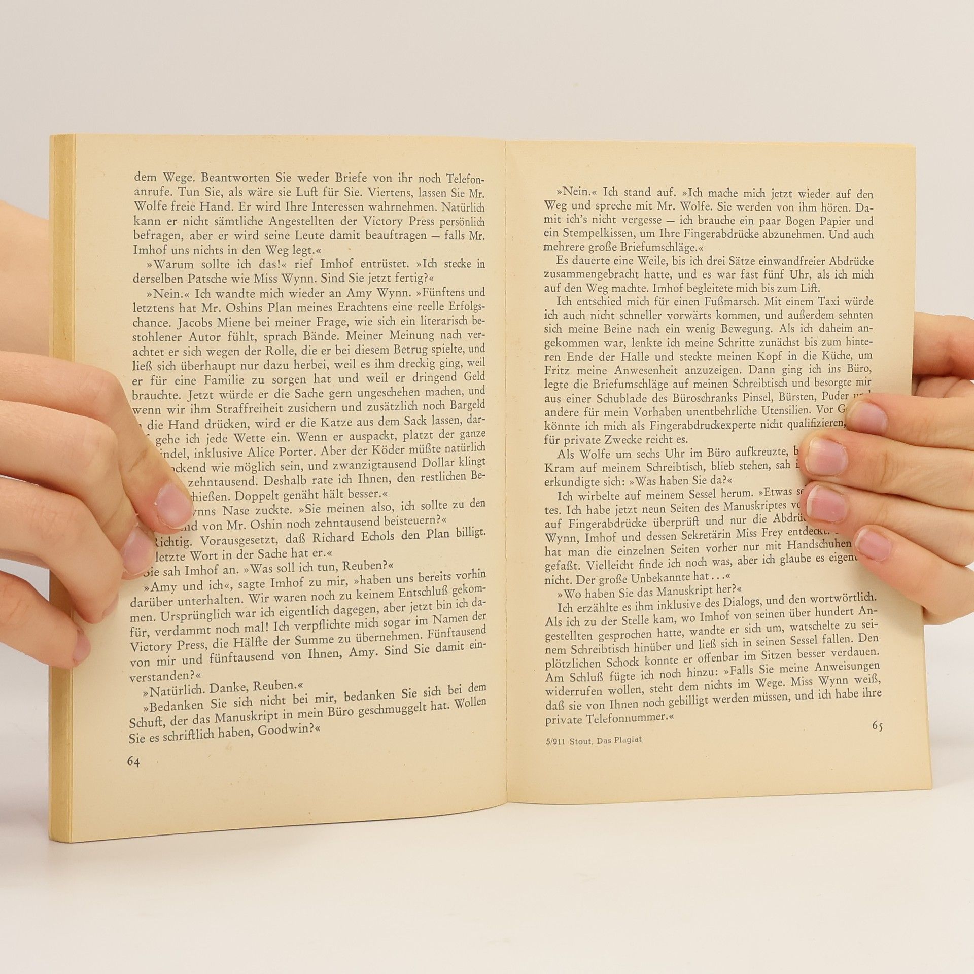 Rex Stout Das Plagiat