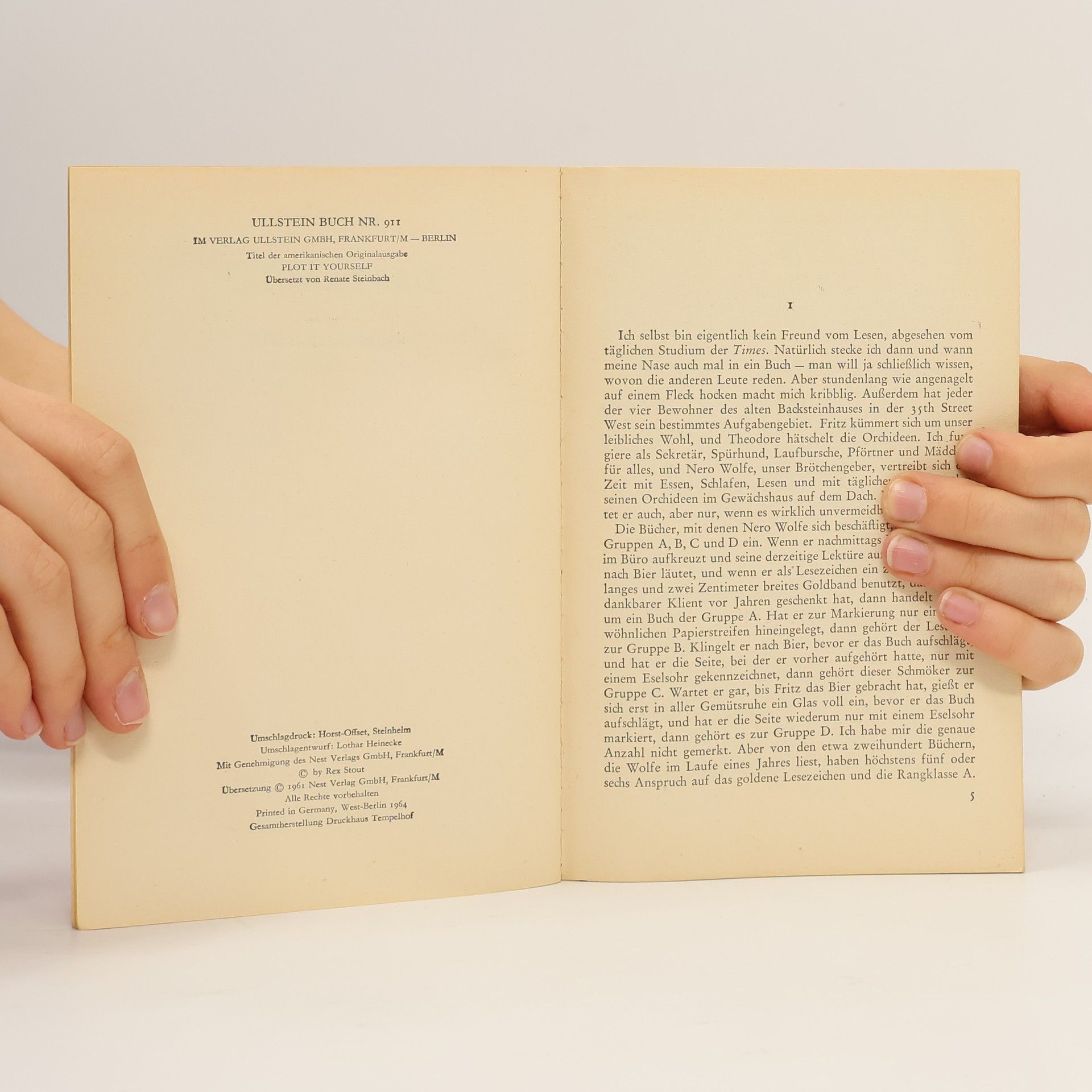 Rex Stout Das Plagiat