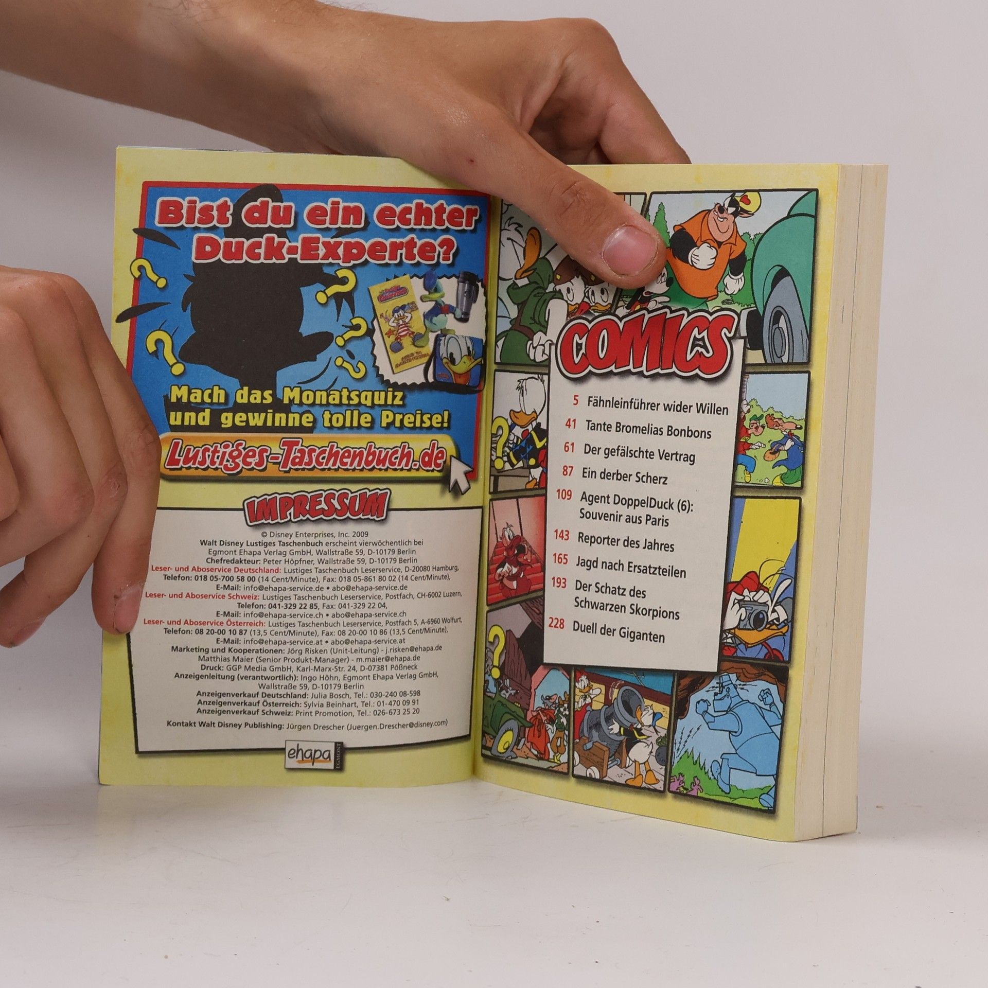Walt Disney Lustiges Taschenbuch 396. Duell der Giganten