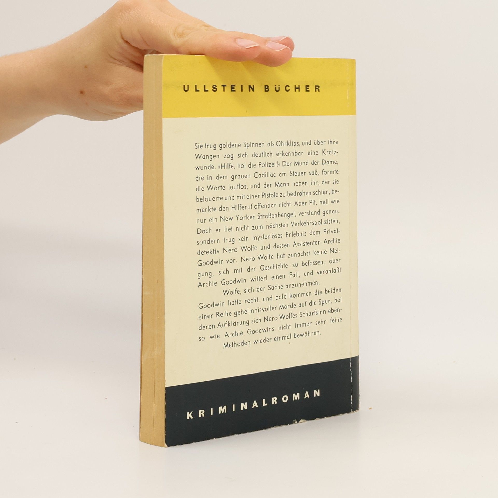 Rex Stout Die goldenen Spinnen