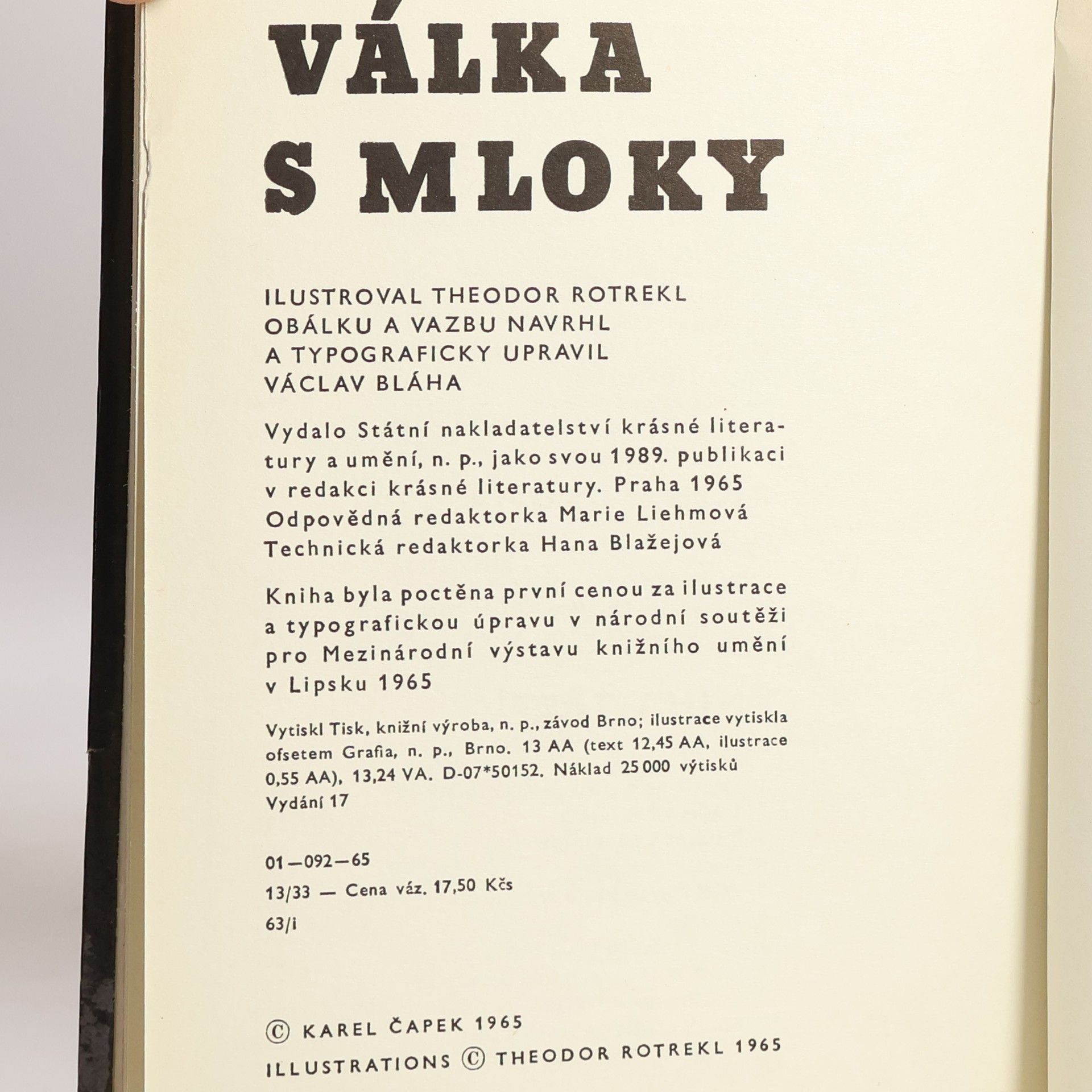Karel Čapek Válka s mloky