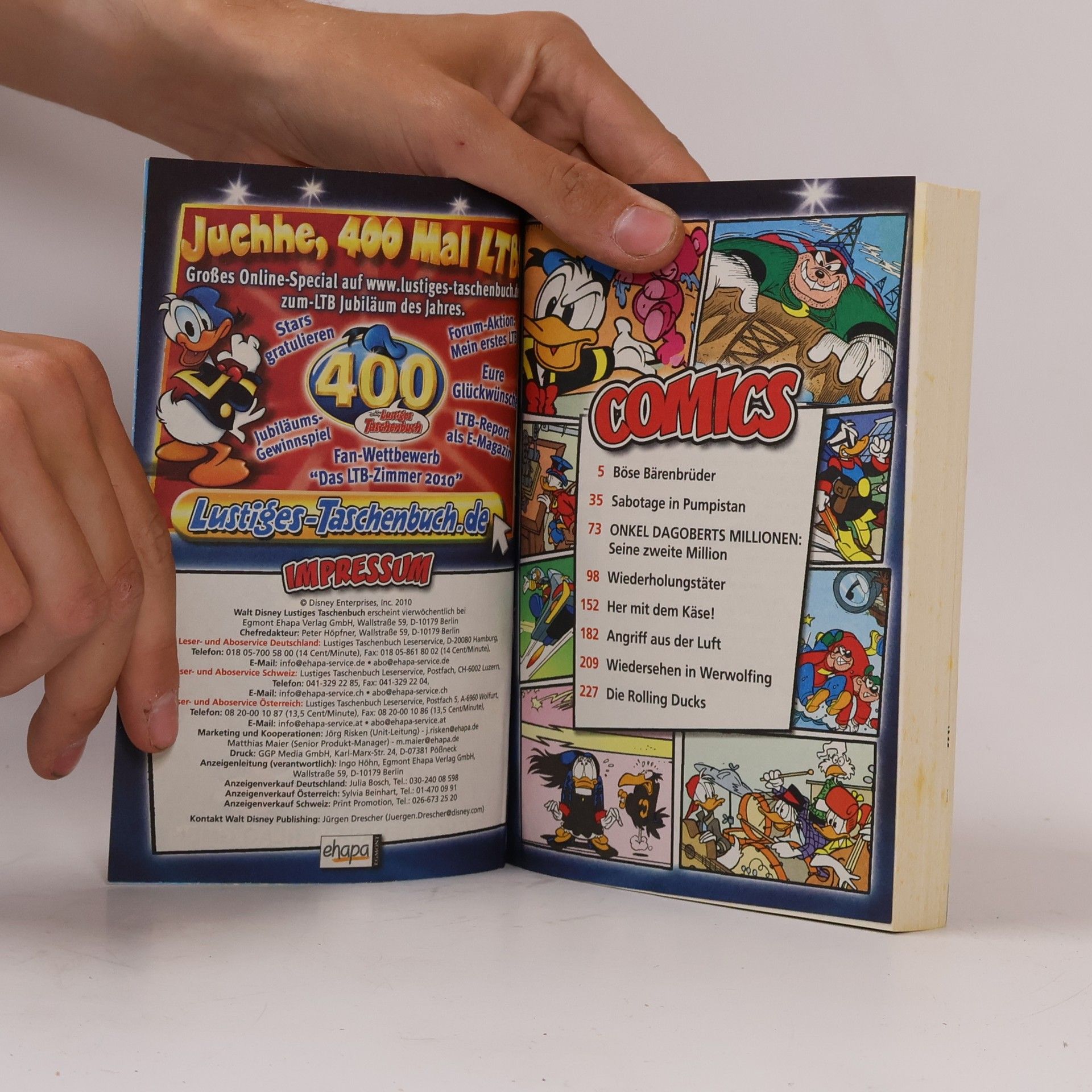 Walt Disney Lustiges Taschenbuch 400. Jubiläumsausgabe