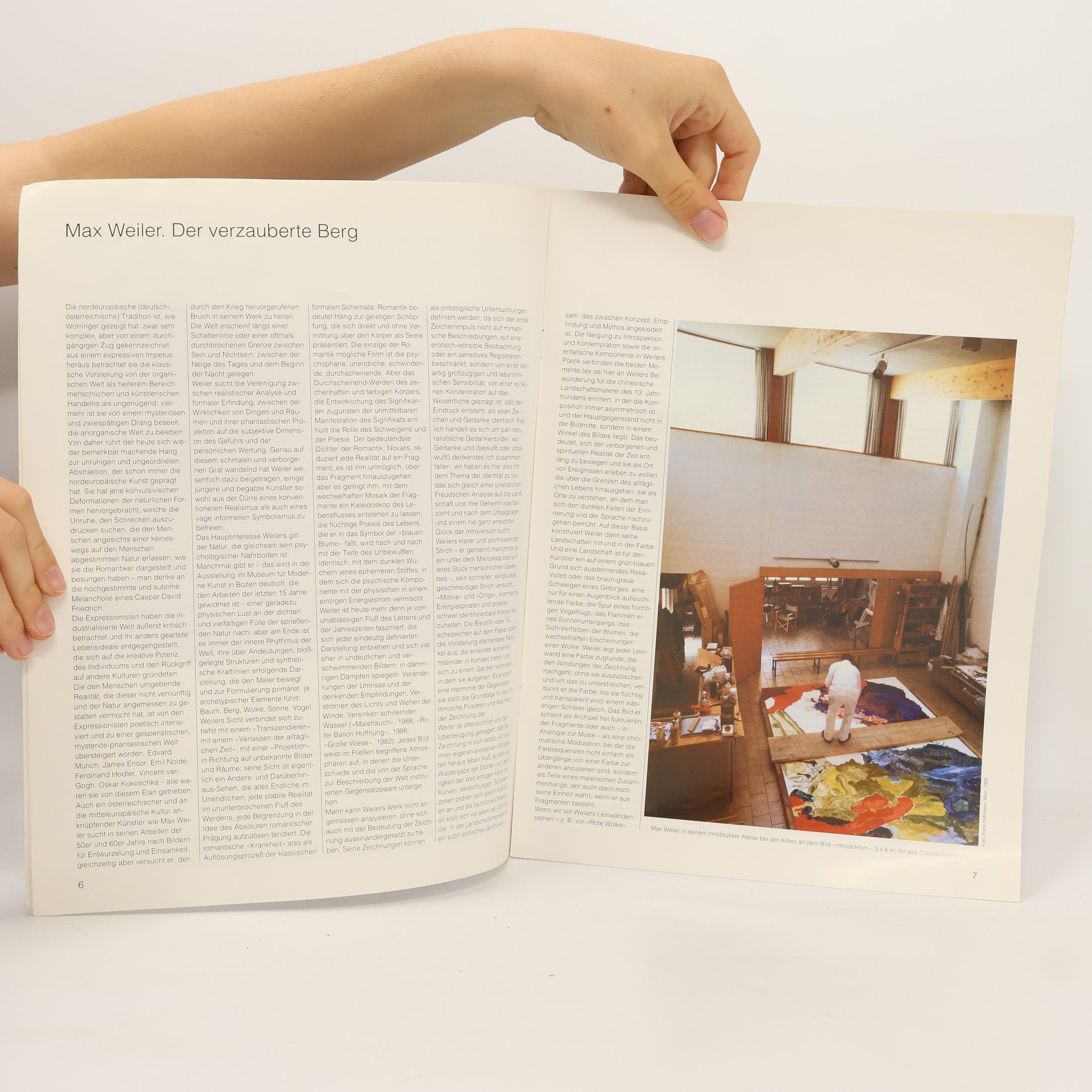Max Weiler Weiler. Sonderausgabe 1993 zu Palette