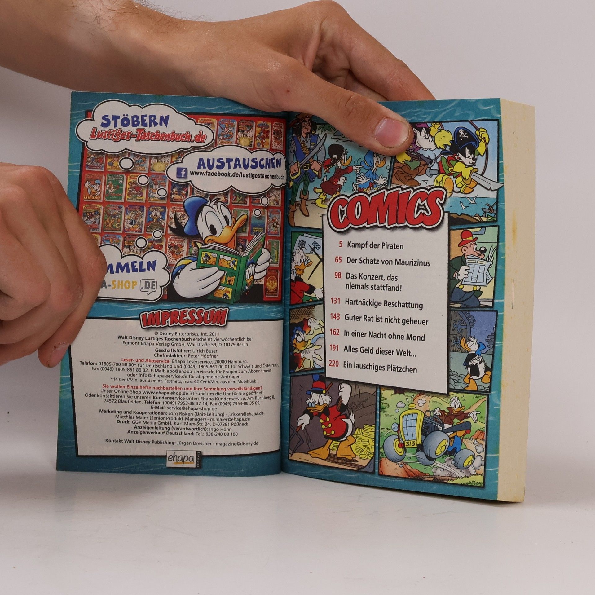 Walt Disney Lustiges Taschenbuch 415. Kampf der Piraten.