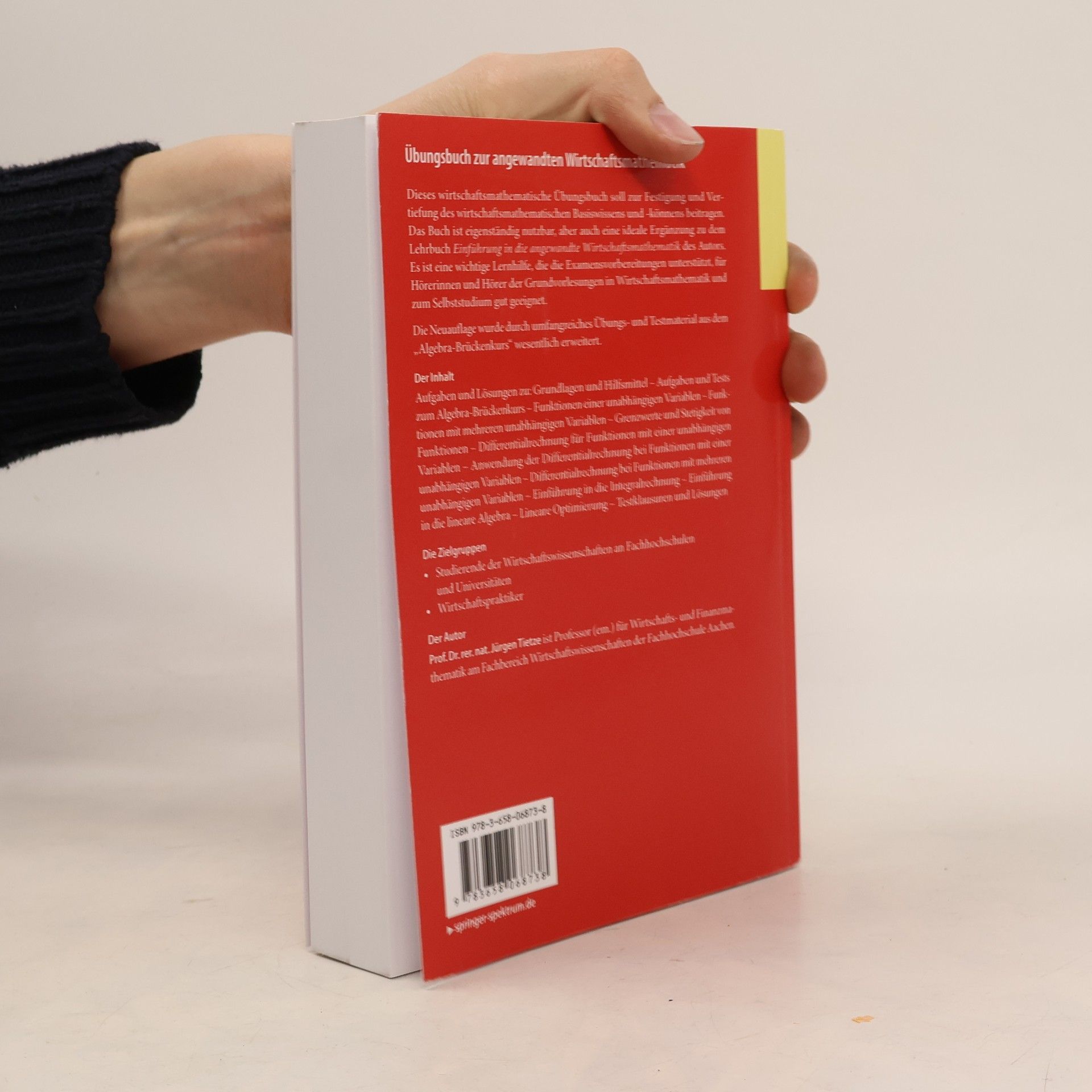 Jürgen Tietze Übungsbuch zur angewandten Wirtschaftsmathematik