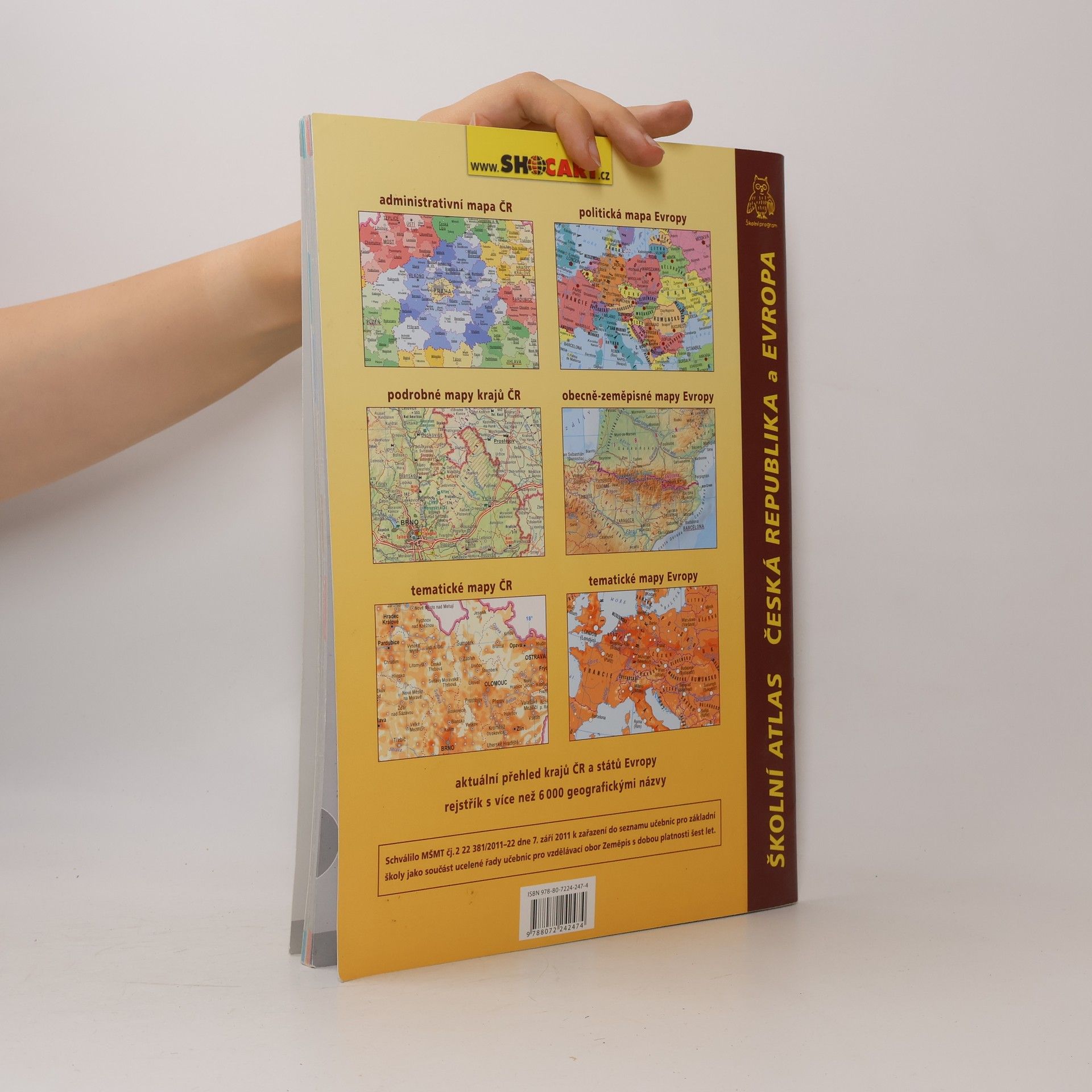 Various authors Školní atlas Česká republika a Evropa