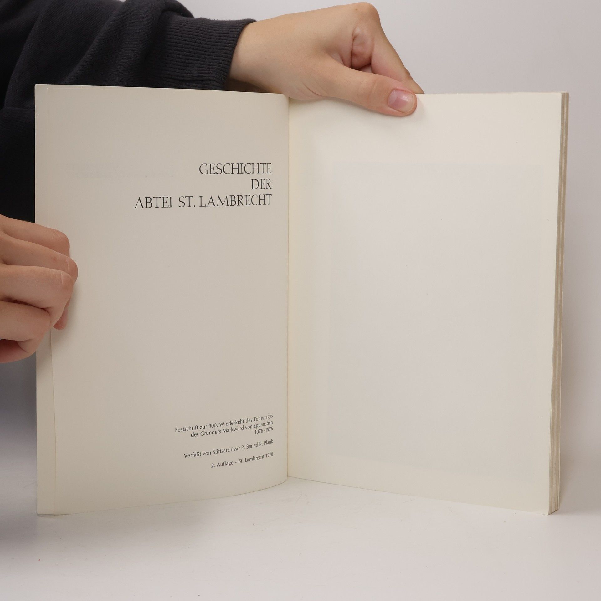 Benedikt Plank Geschichte der Abtei St. Lambrecht